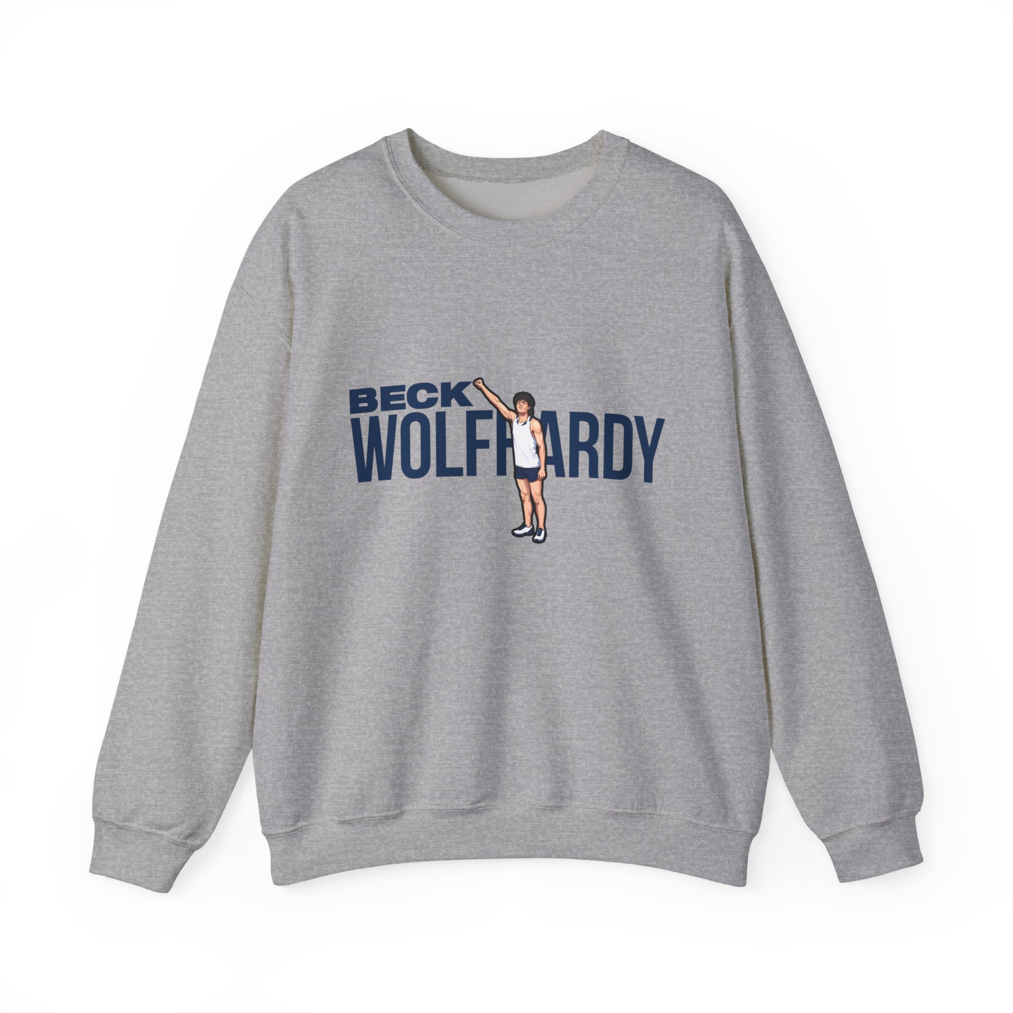 Crewneck Sweatshirt — character_player_name in Grey