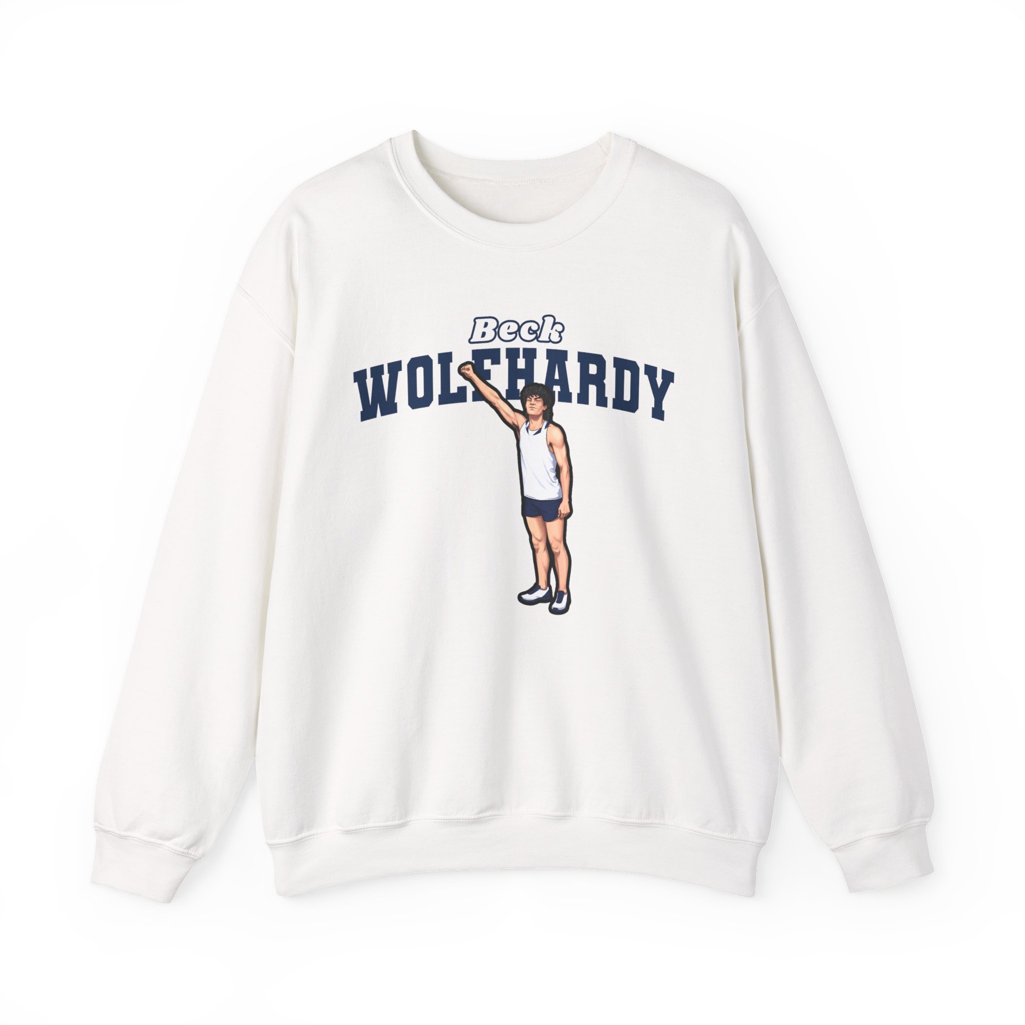 Crewneck Sweatshirt — character_name_arch in White
