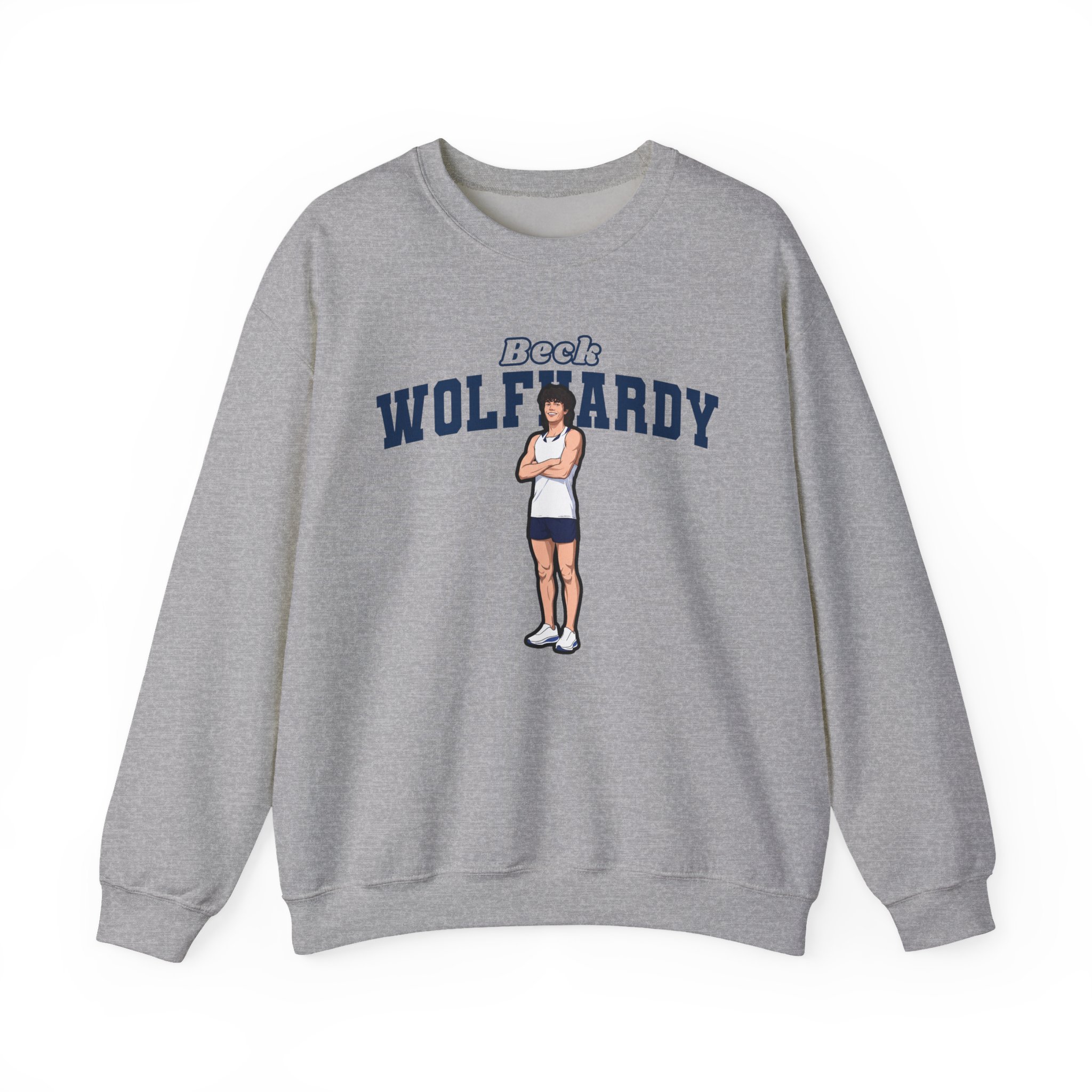 Crewneck Sweatshirt — character_name_arch in Grey