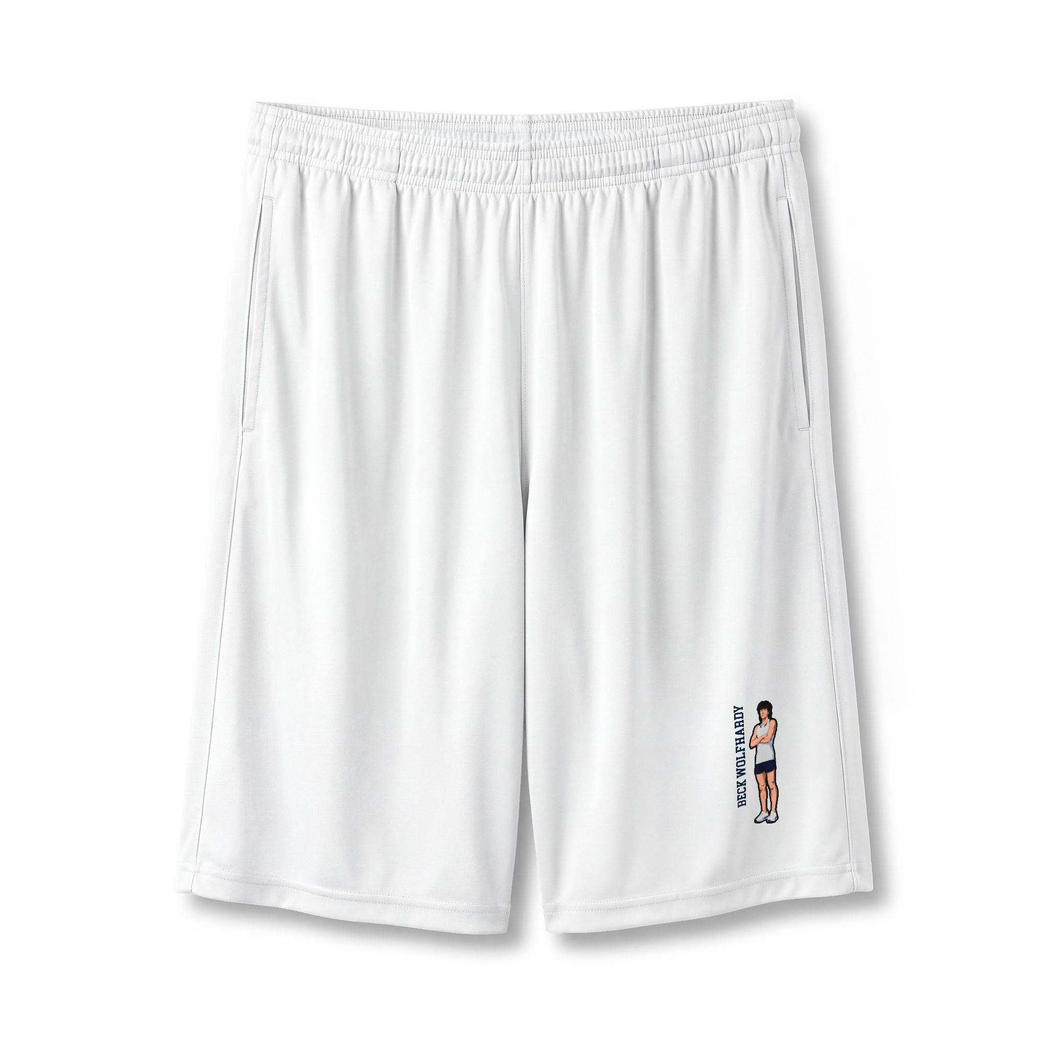 Shorts — character_name_vertical in White