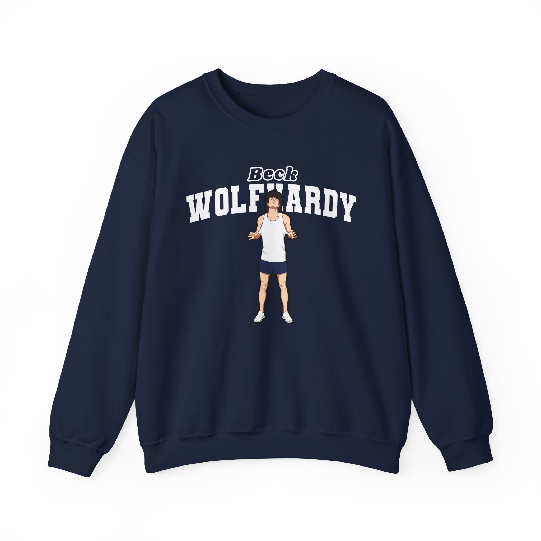 Crewneck Sweatshirt — character_name_arch in Navy