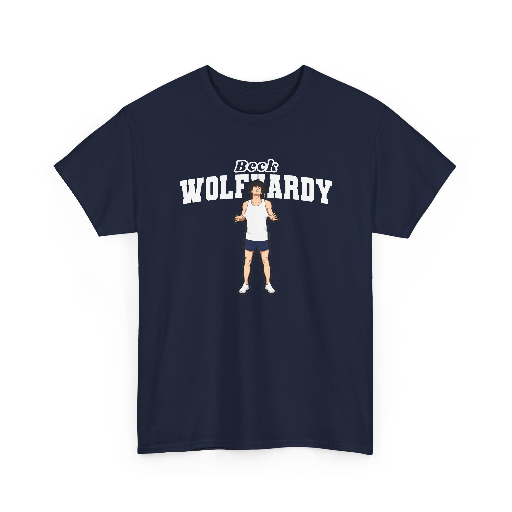 Tee — character_name_arch in Navy
