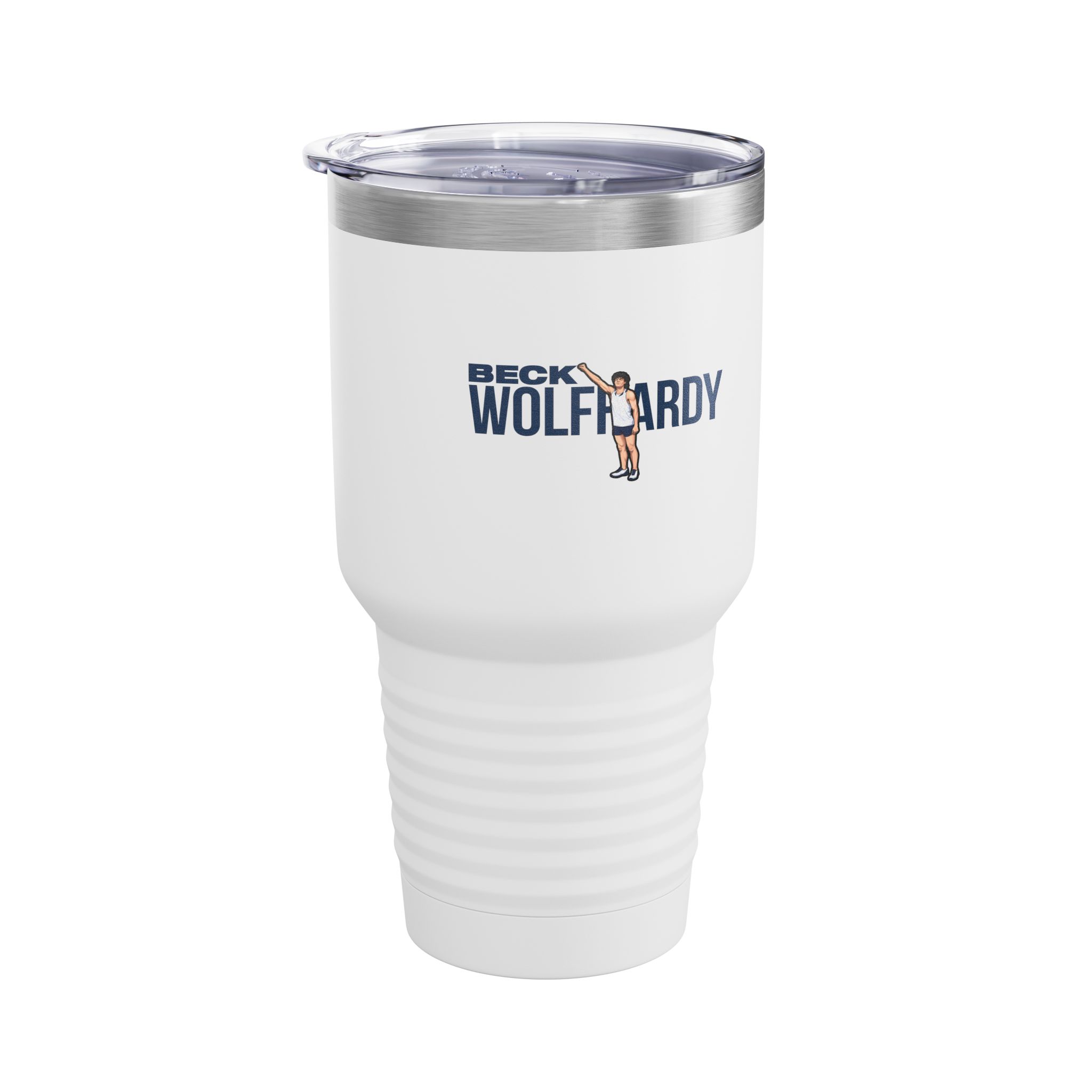 30oz Tumbler — character_player_name in White