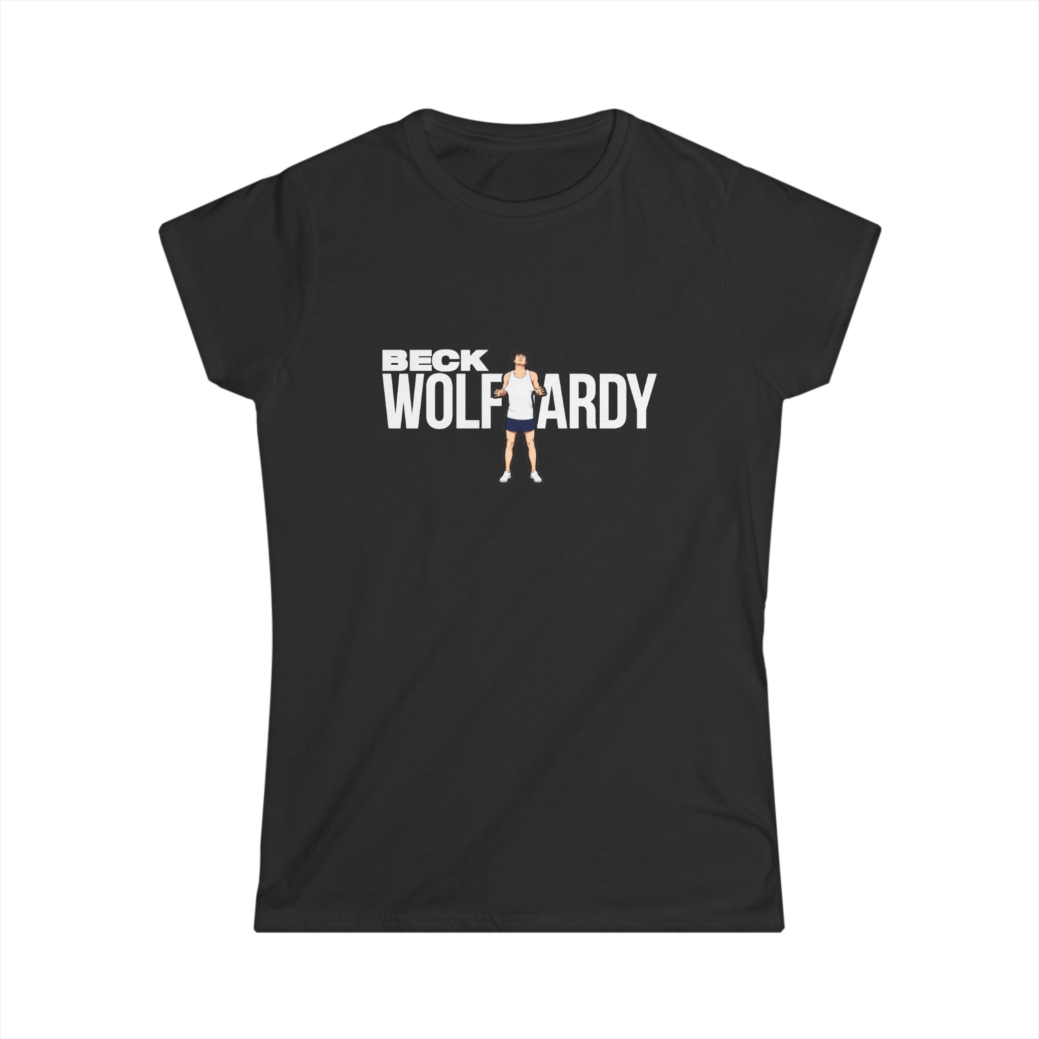 Women's Softstyle Tee — character_player_name in Black