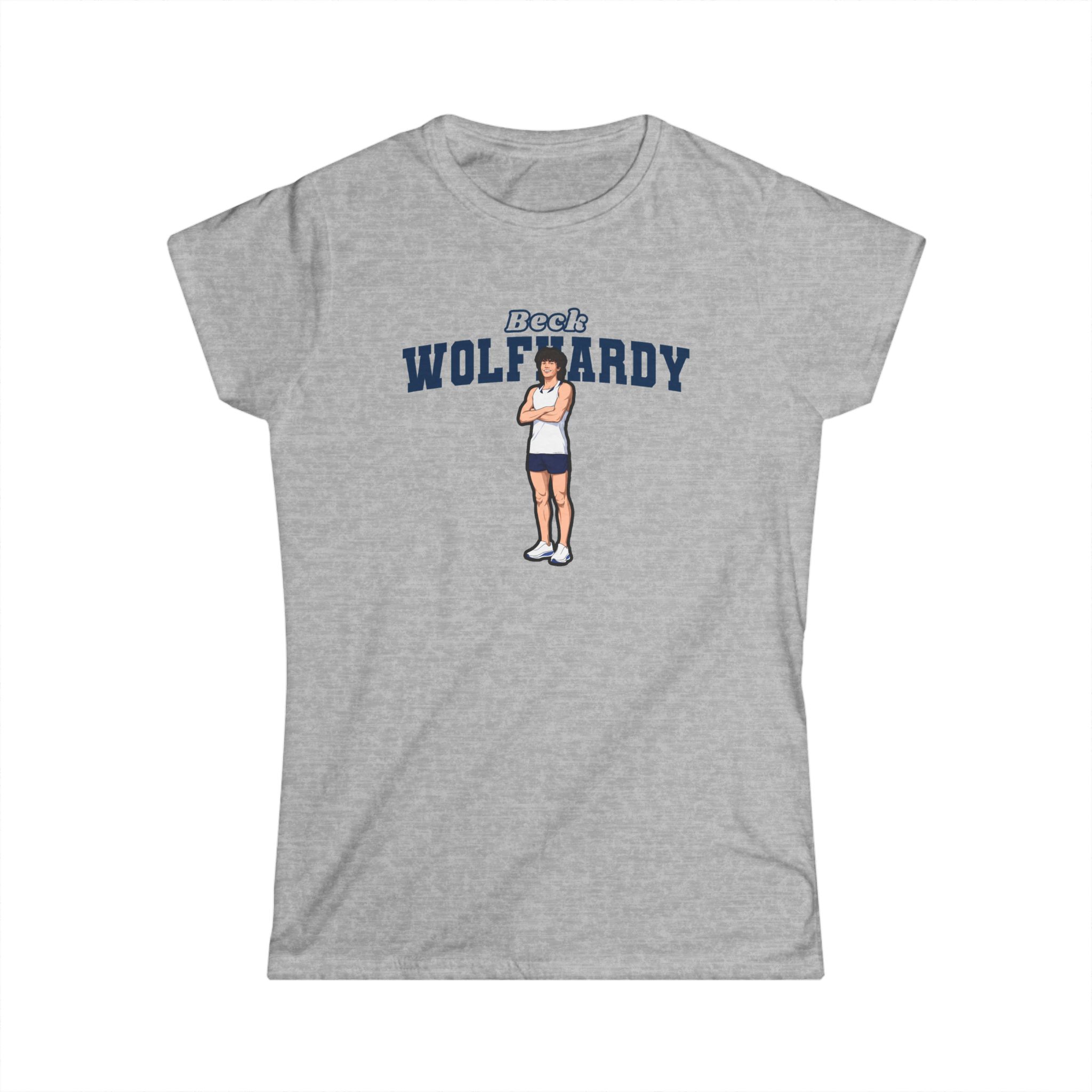 Women's Softstyle Tee — character_name_arch in Grey