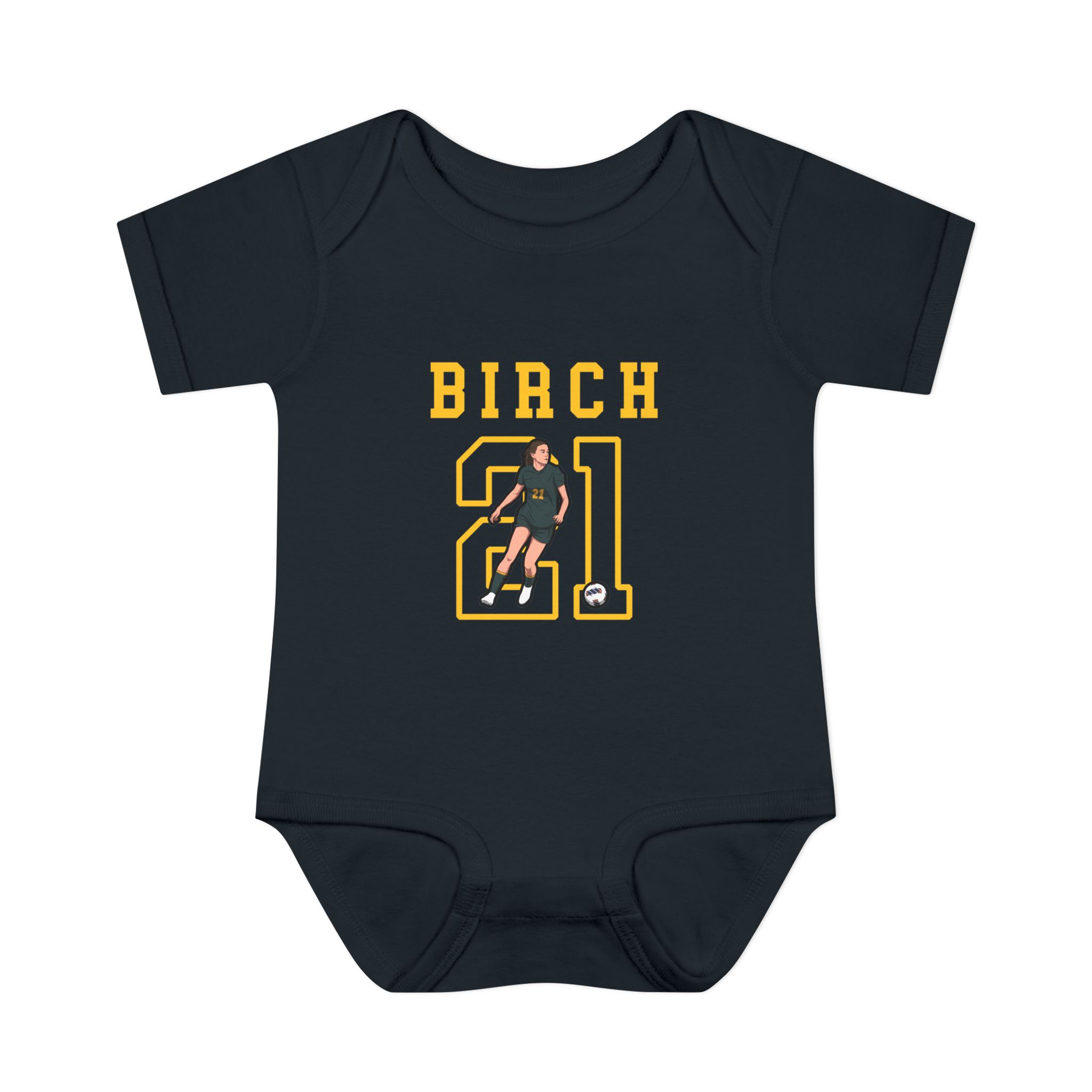 Baby Onesie — character_shirsey in Black