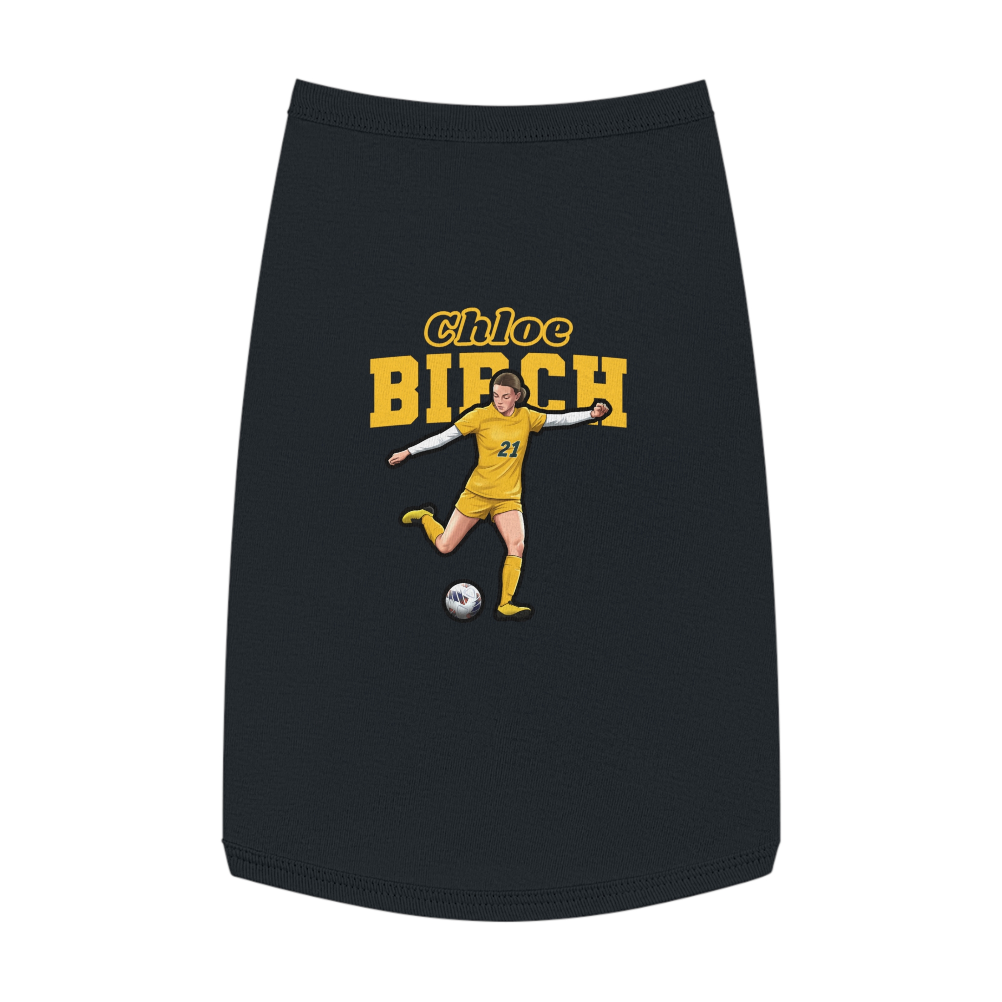Pet Tank Top — character_name_arch in Black