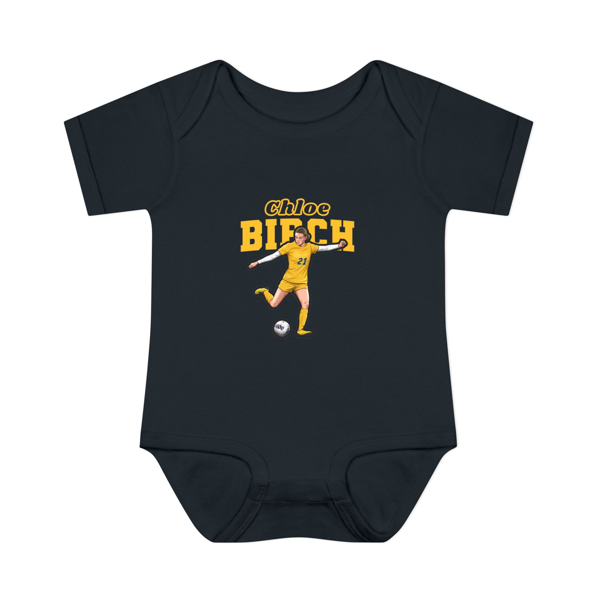 Baby Onesie — character_name_arch in Black