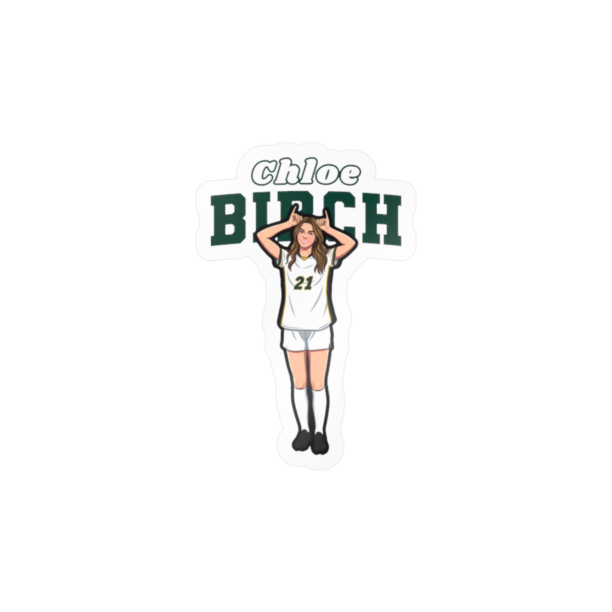 Vinyl Sticker — character_name_arch in Classic