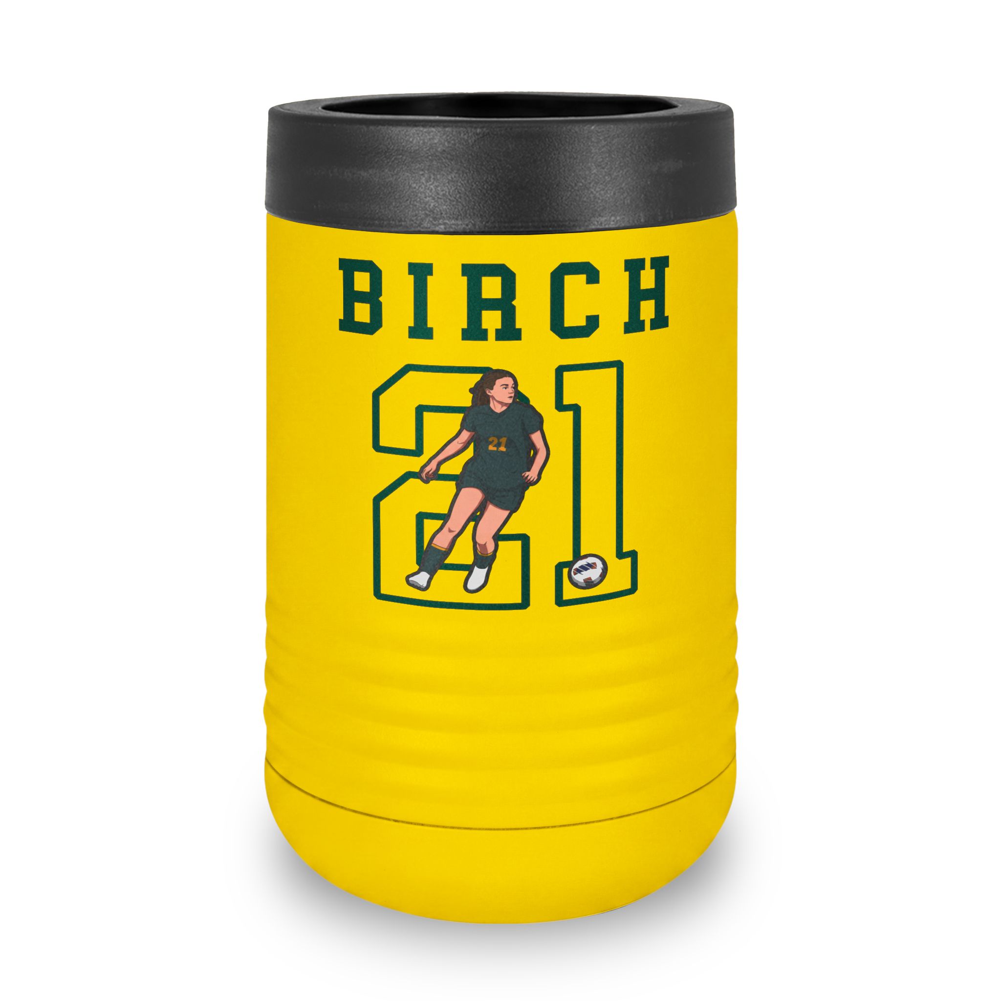 Stainless Can Cooler — character_shirsey in Yellow