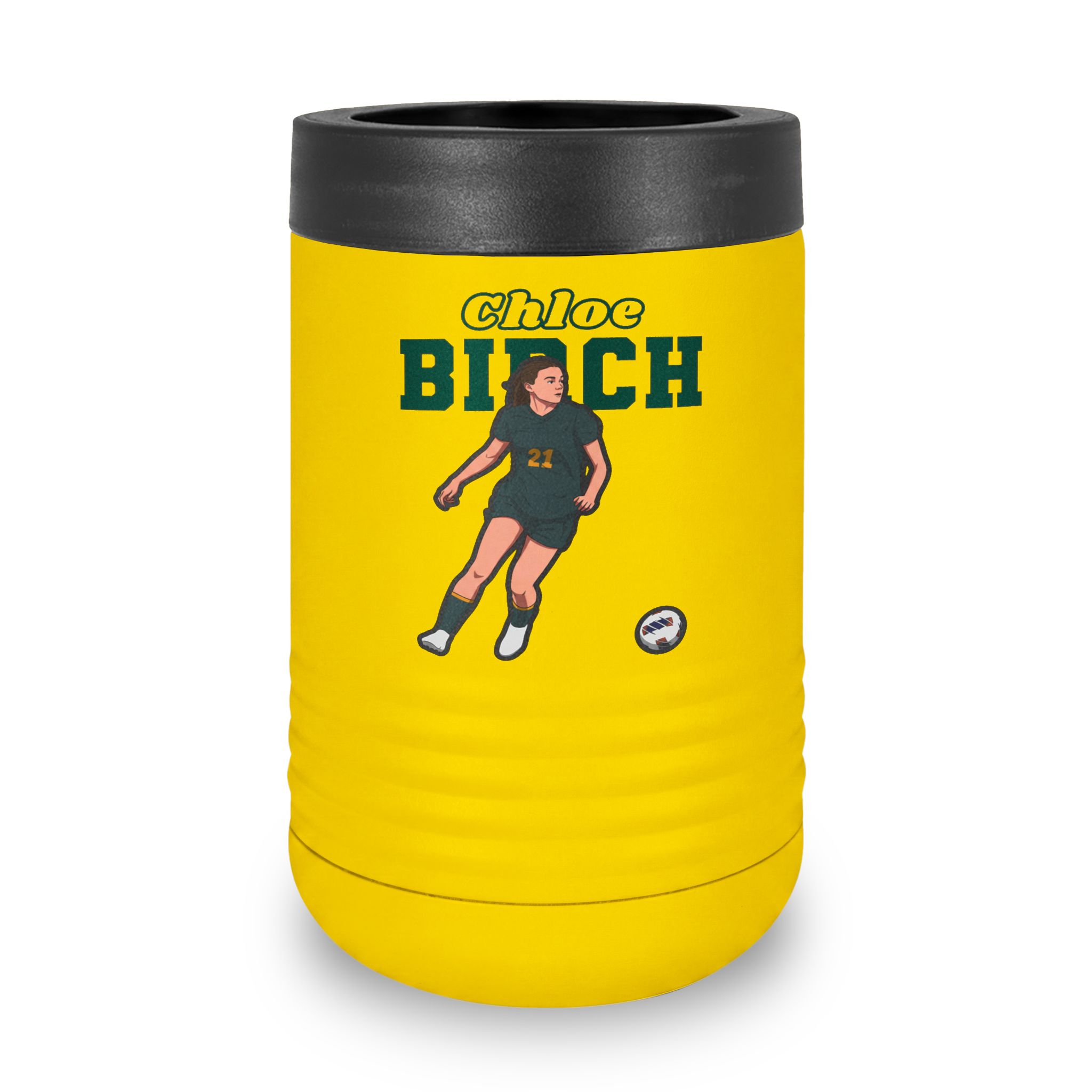 Stainless Can Cooler — character_name_arch in Yellow