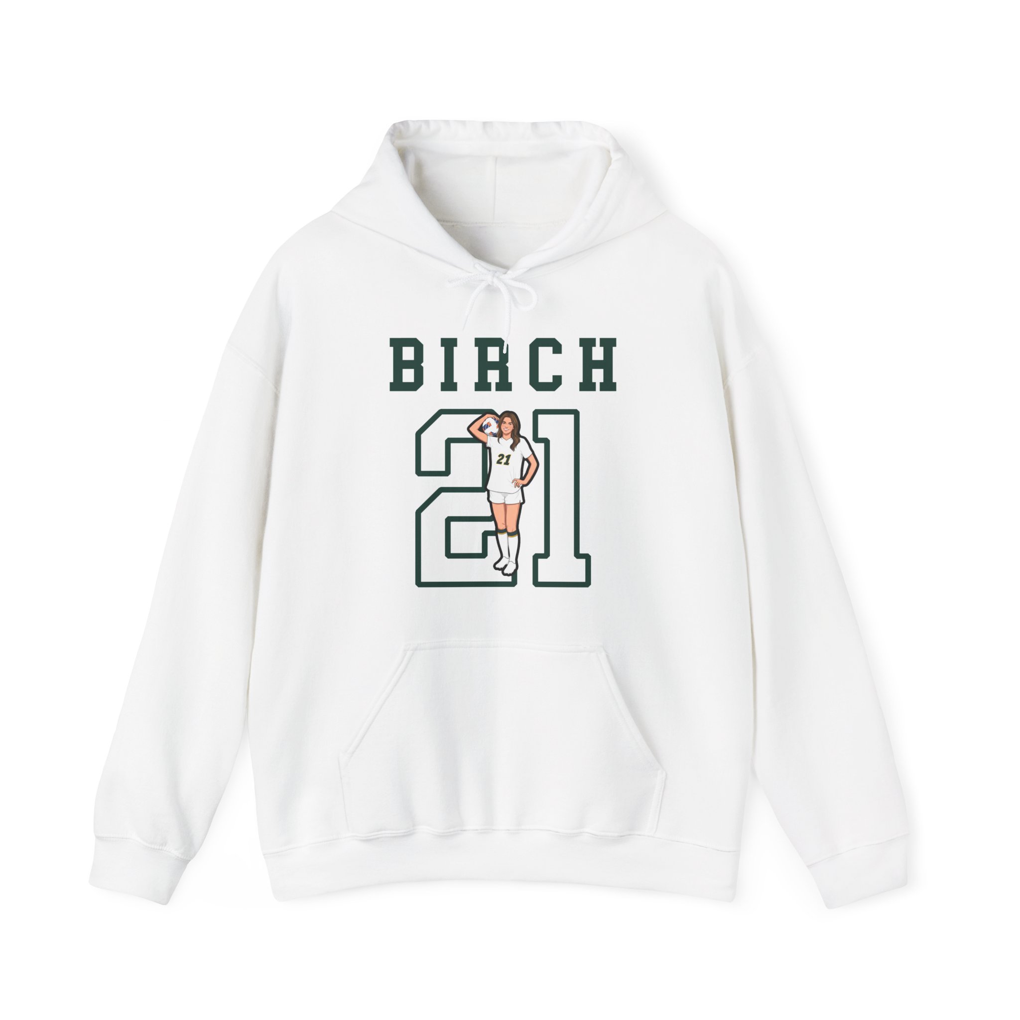 Hoodie — character_shirsey in White