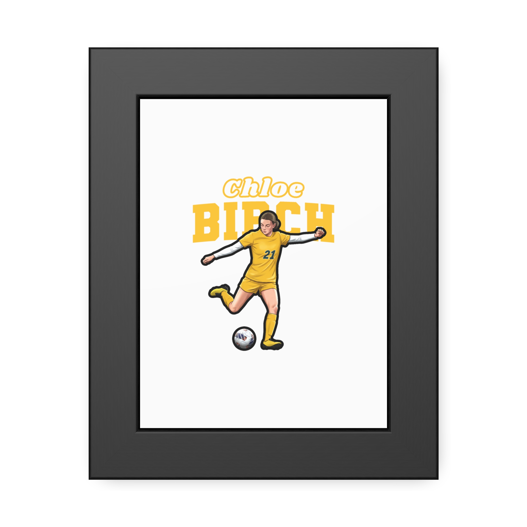 Framed Poster — character_name_arch in Black