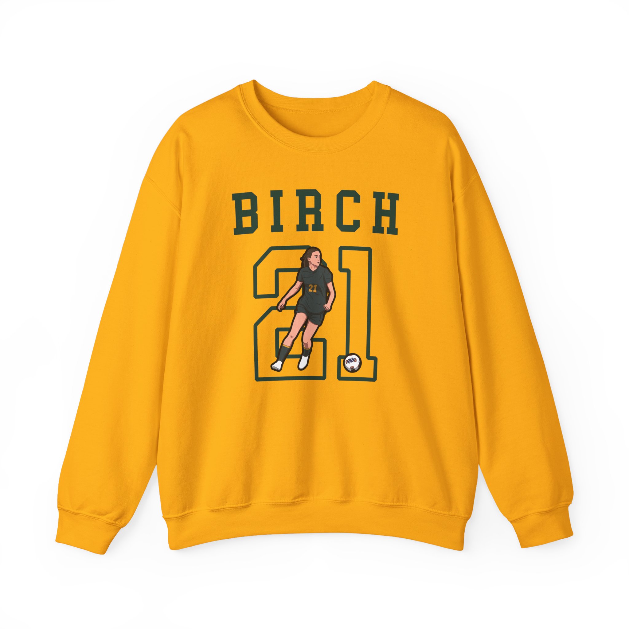 Crewneck Sweatshirt — character_shirsey in Gold