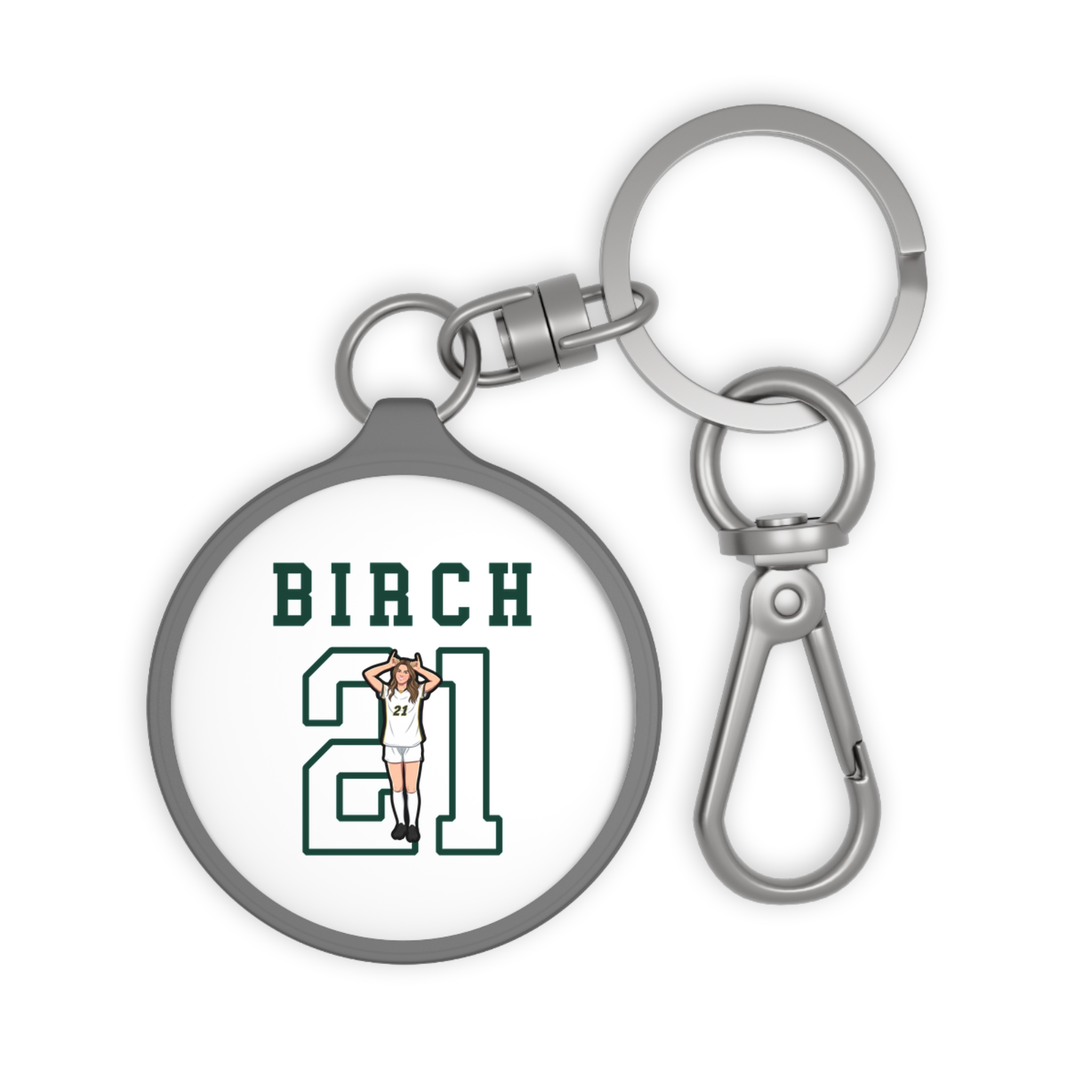 Keychain — character_shirsey in Grey