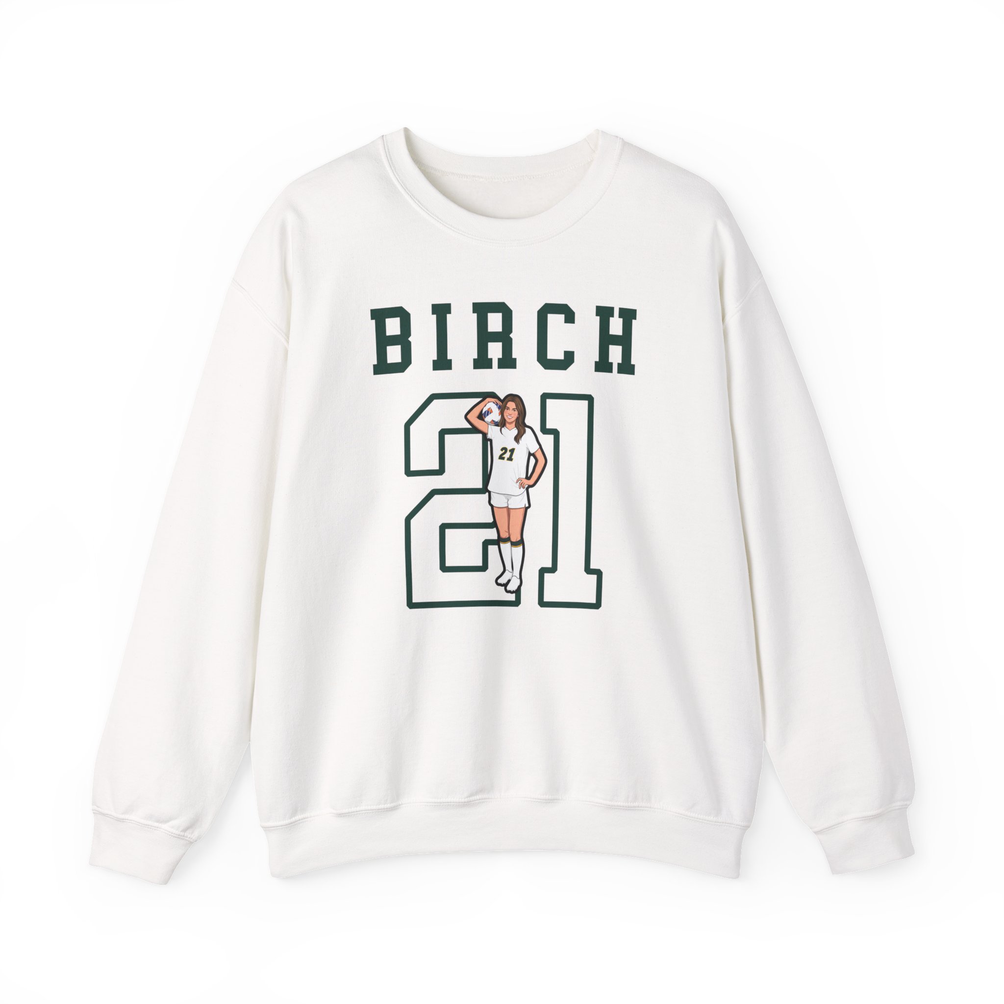 Crewneck Sweatshirt — character_shirsey in White