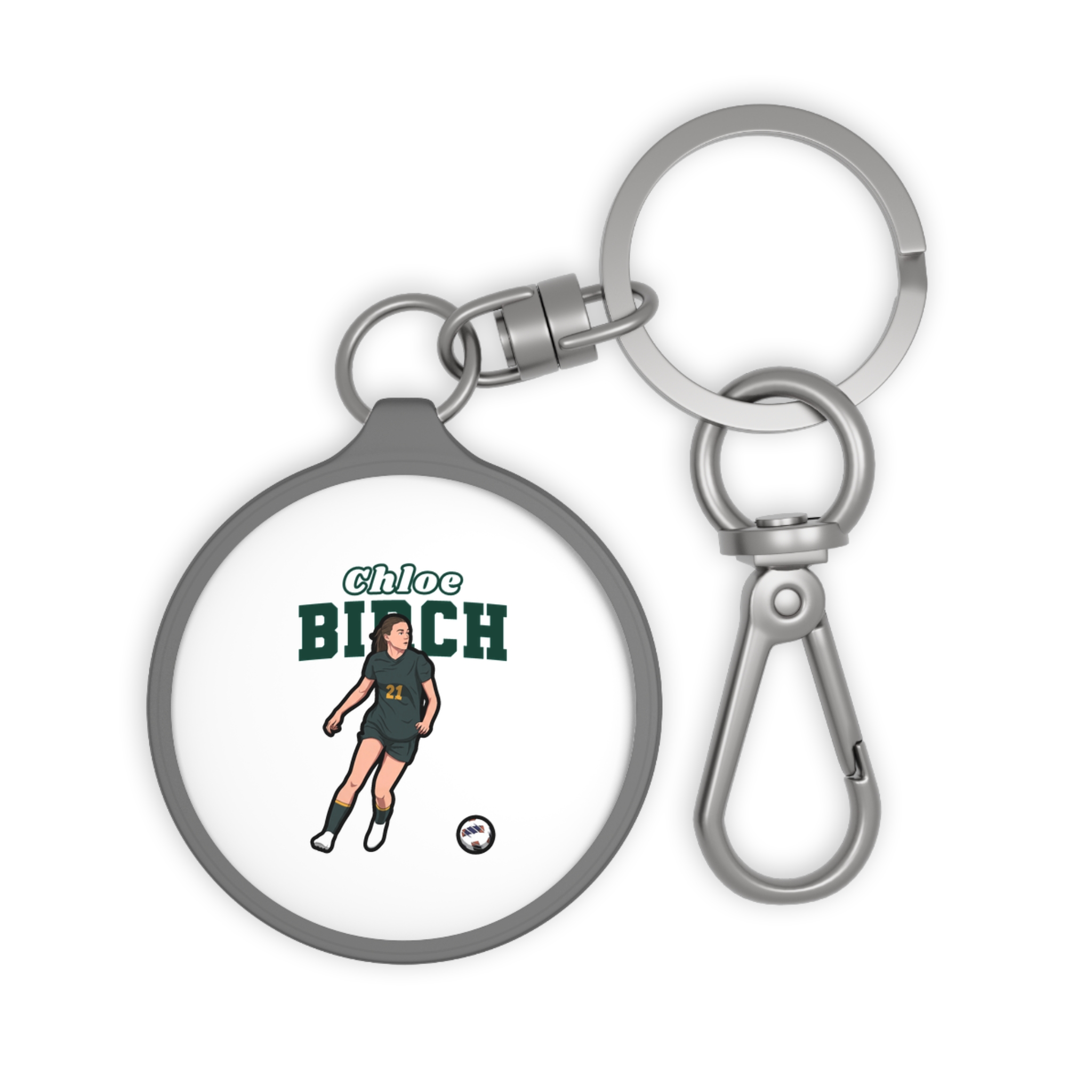 Keychain — character_name_arch in Grey