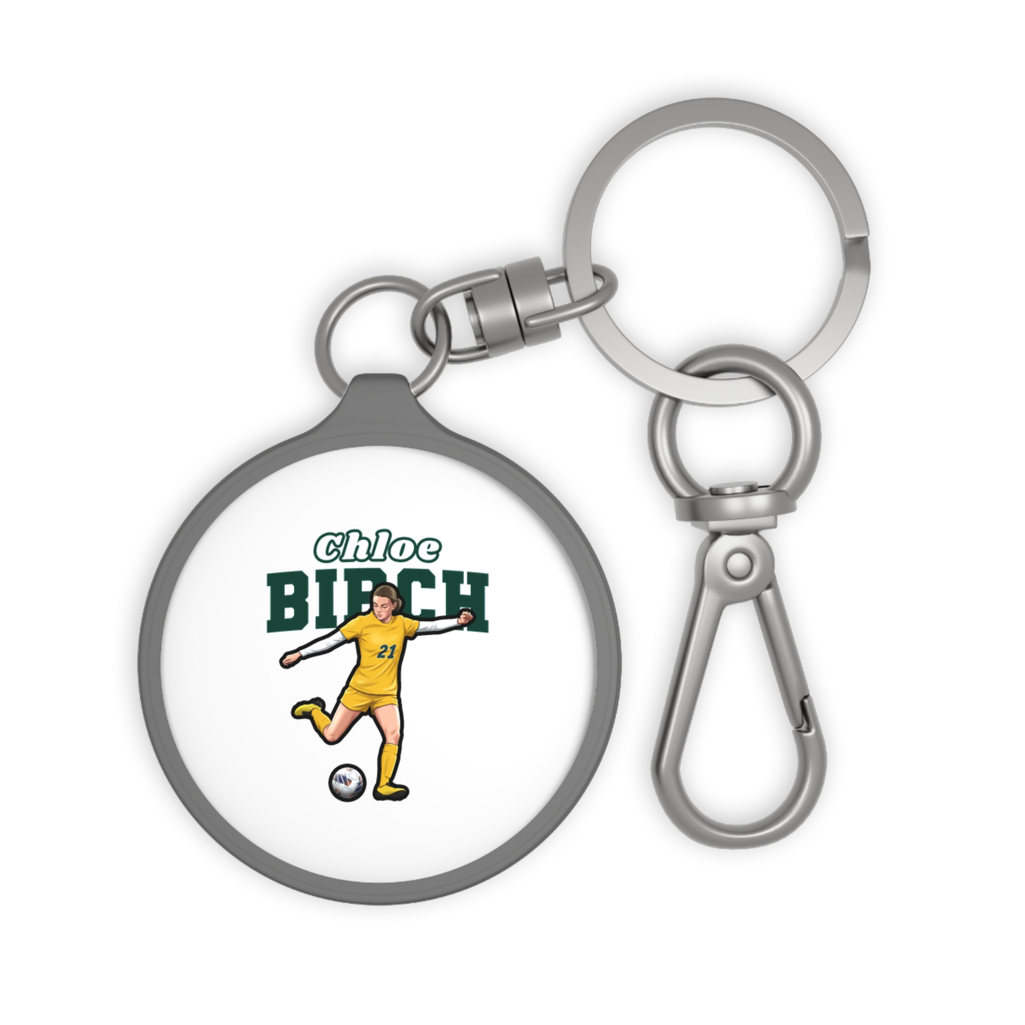 Keychain — character_name_arch in Grey