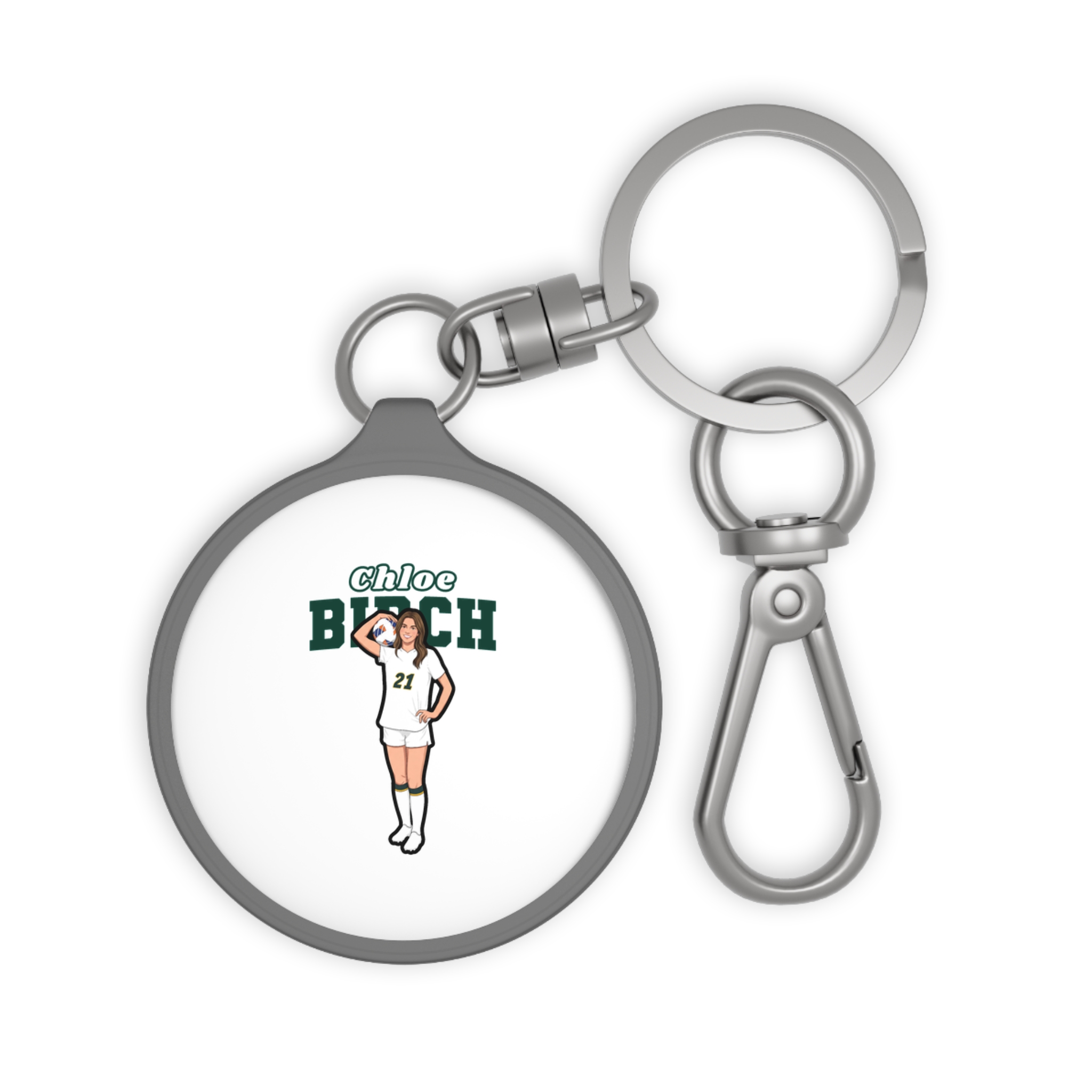 Keychain — character_name_arch in Grey