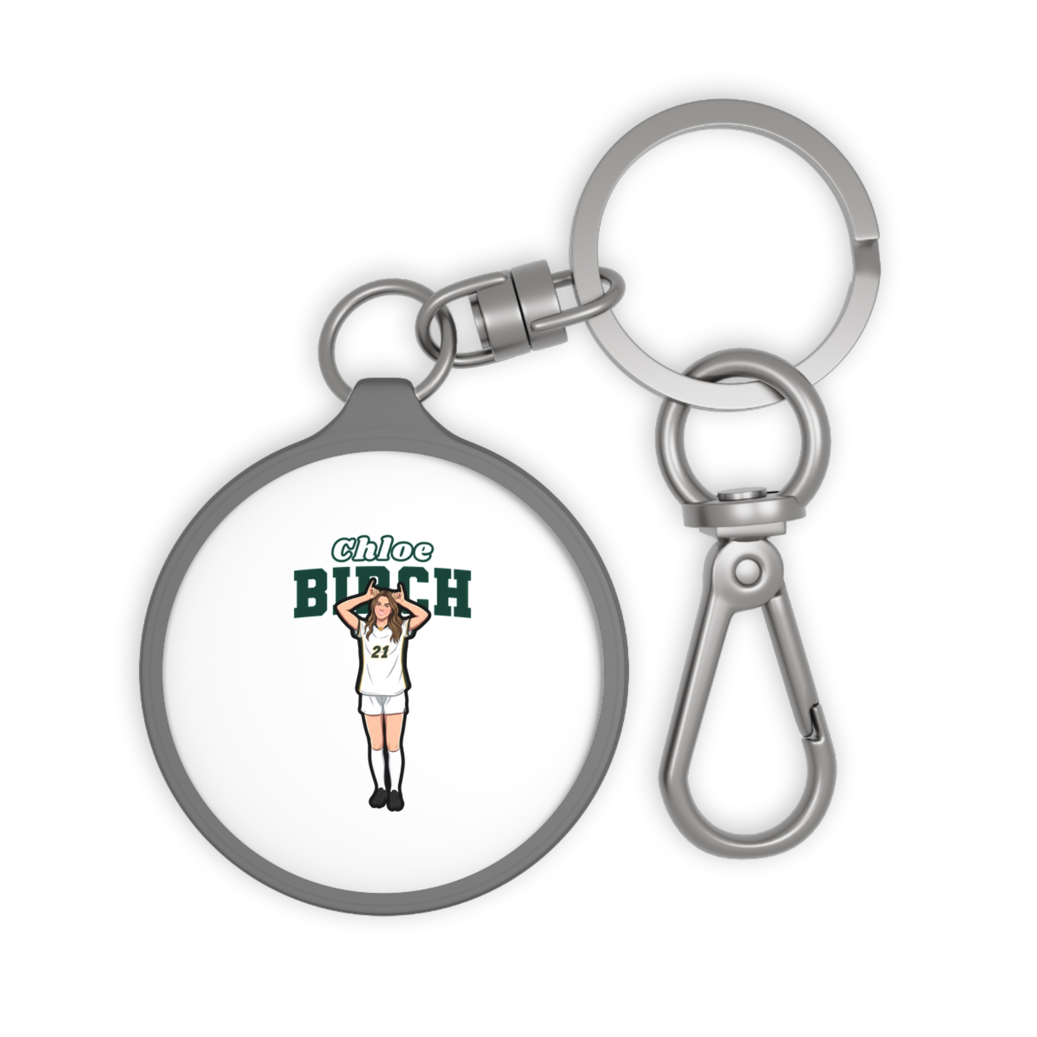Keychain — character_name_arch in Grey