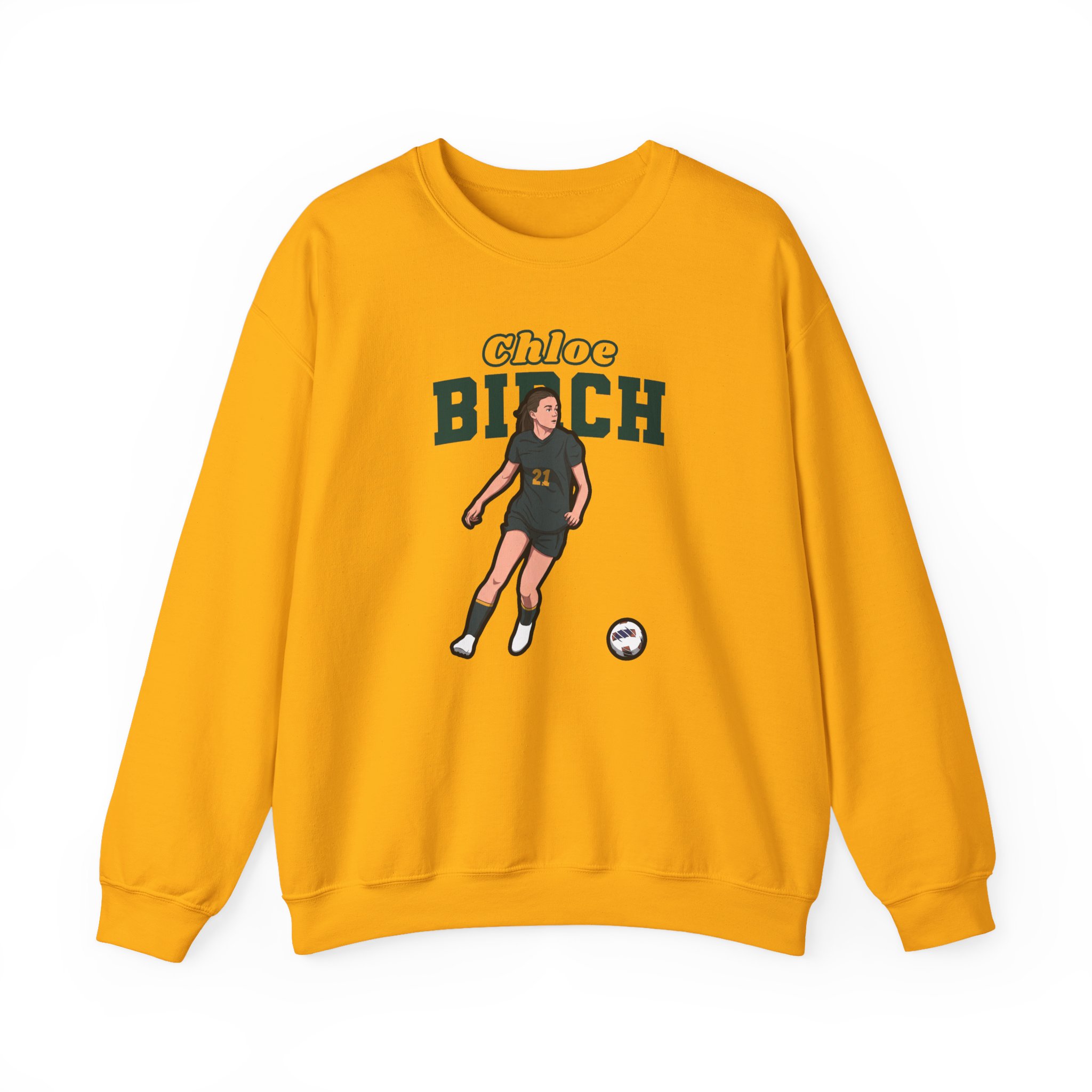 Crewneck Sweatshirt — character_name_arch in Gold