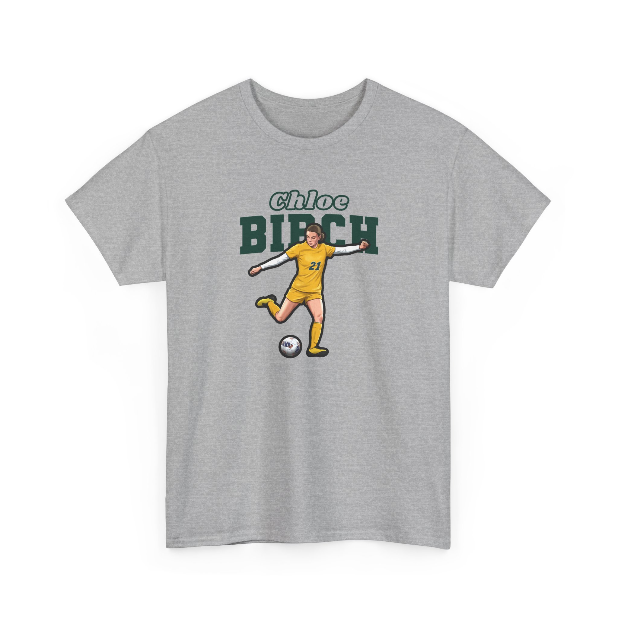 Tee — character_name_arch in Grey