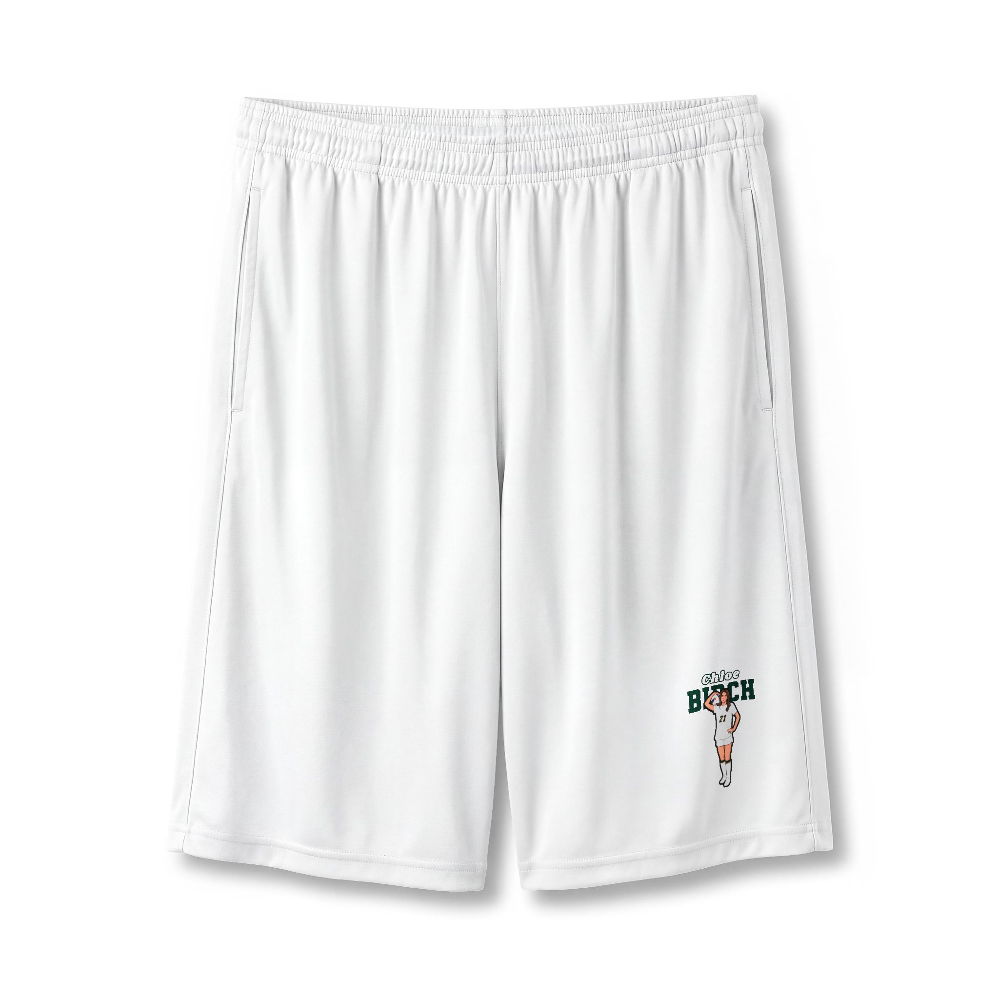Shorts — character_name_arch in White