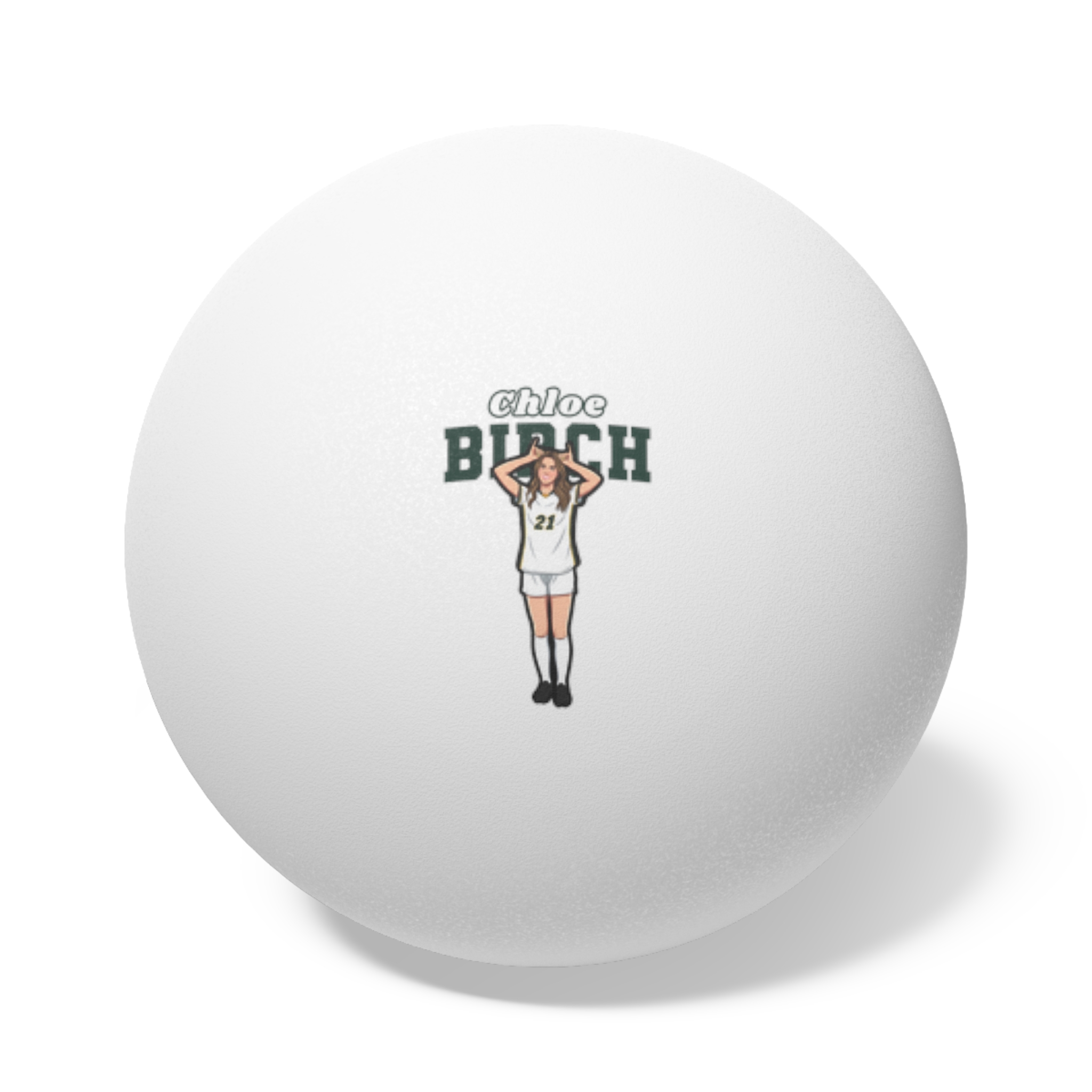 Ping Pong Balls, 6 pcs — character_name_arch in White
