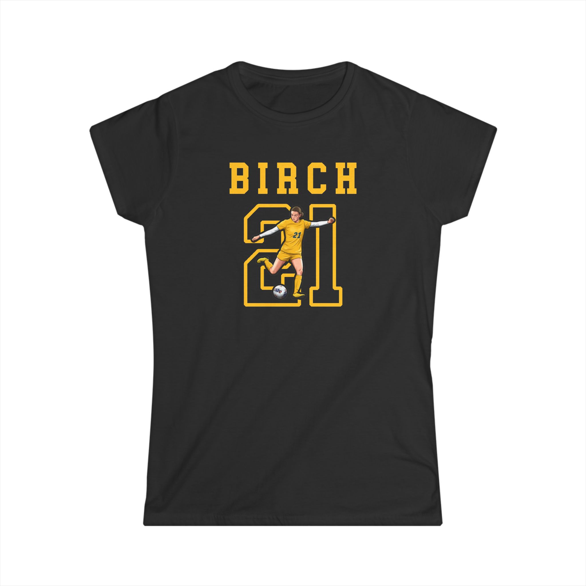 Women's Softstyle Tee — character_shirsey in Black