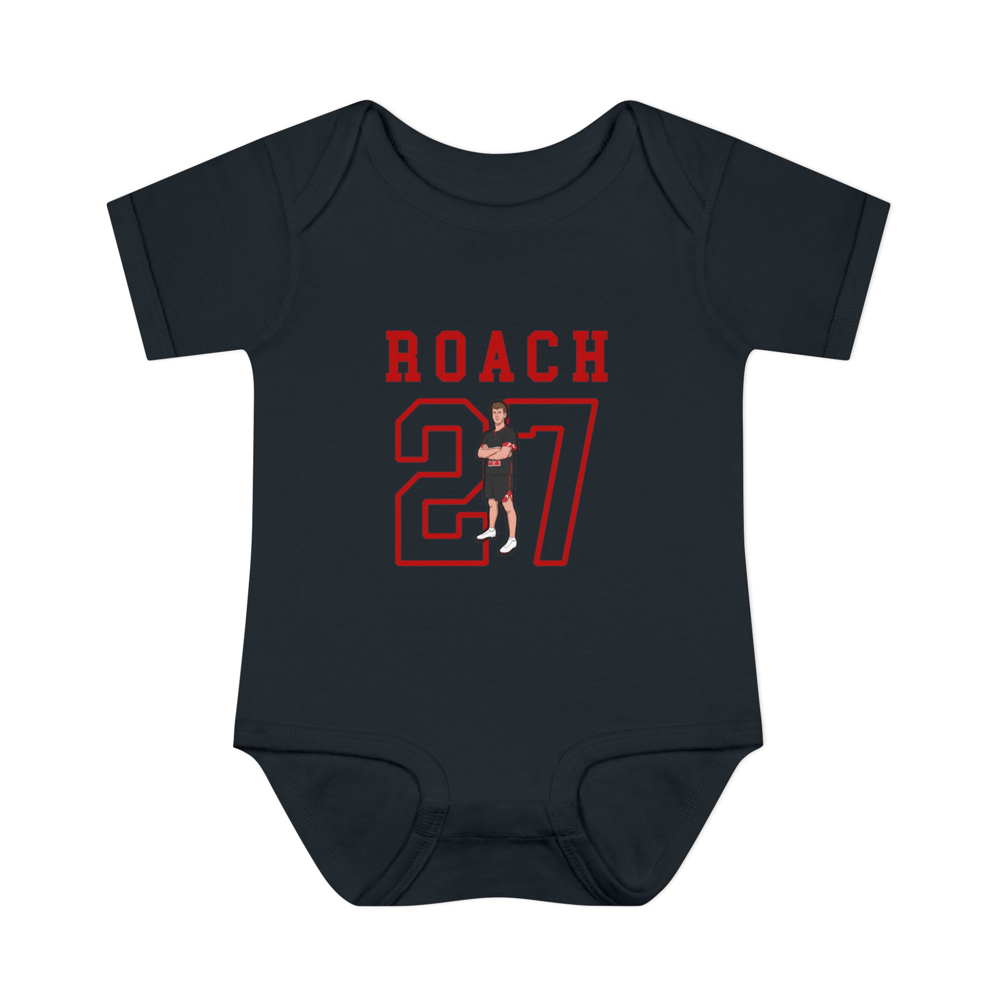 Baby Onesie — character_shirsey in Black