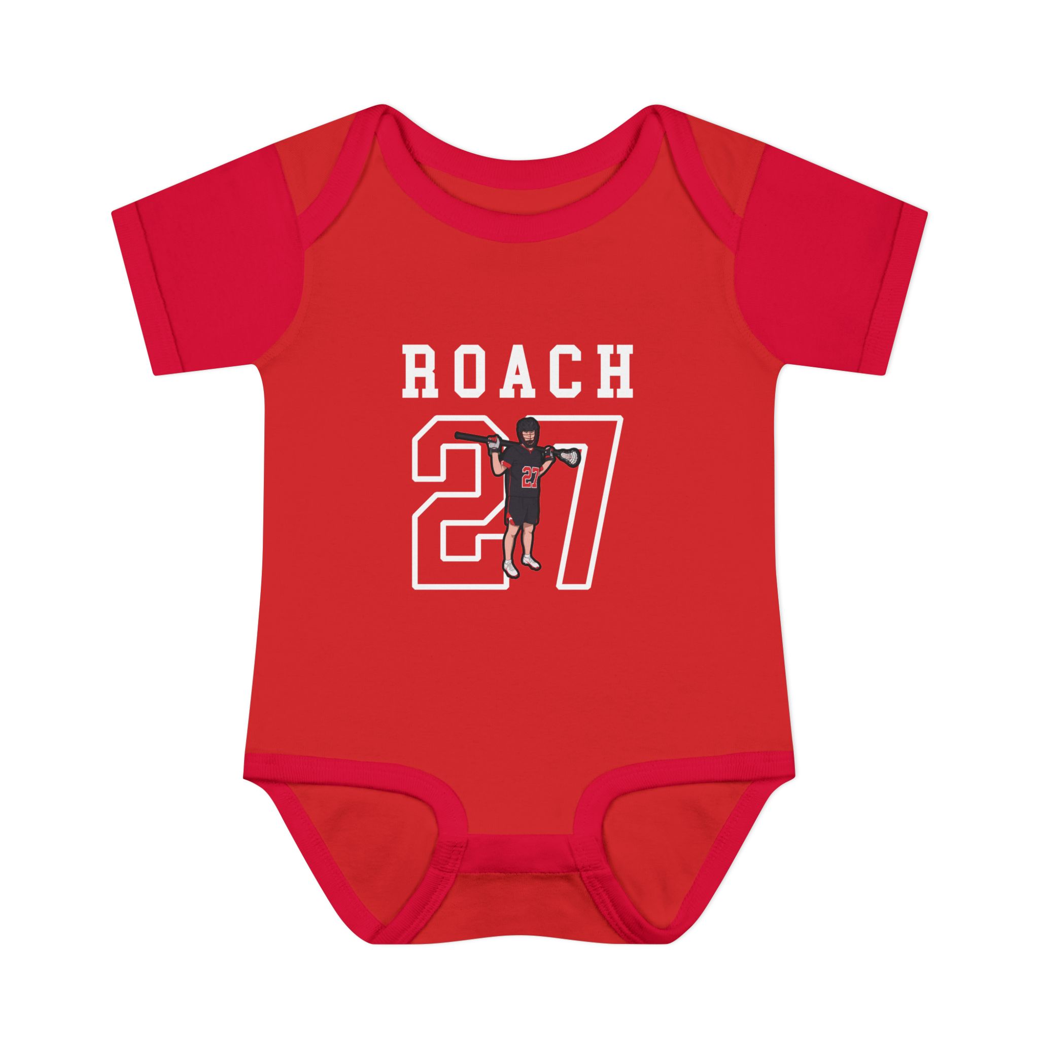 Baby Onesie — character_shirsey in Red