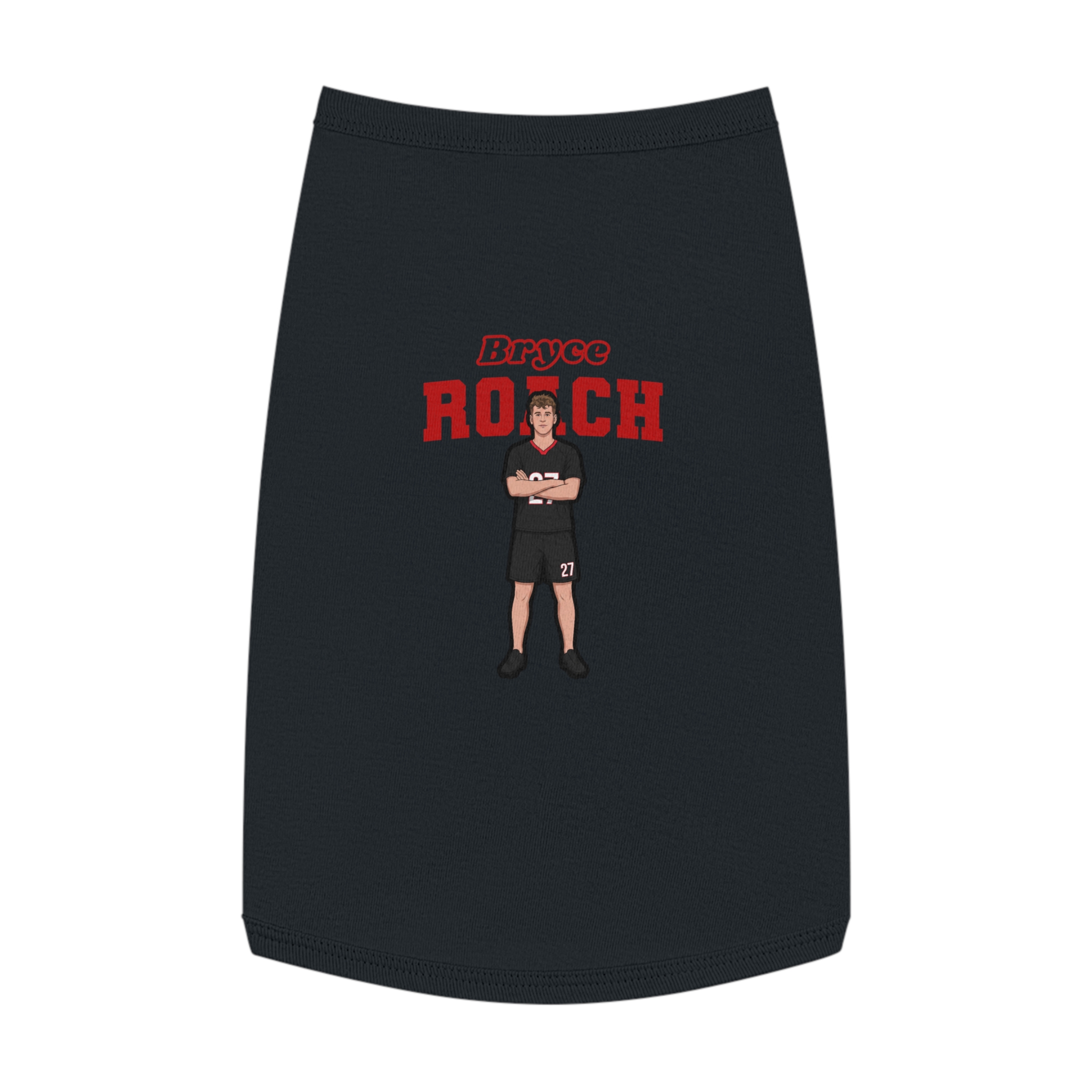 Pet Tank Top — character_name_arch in Black