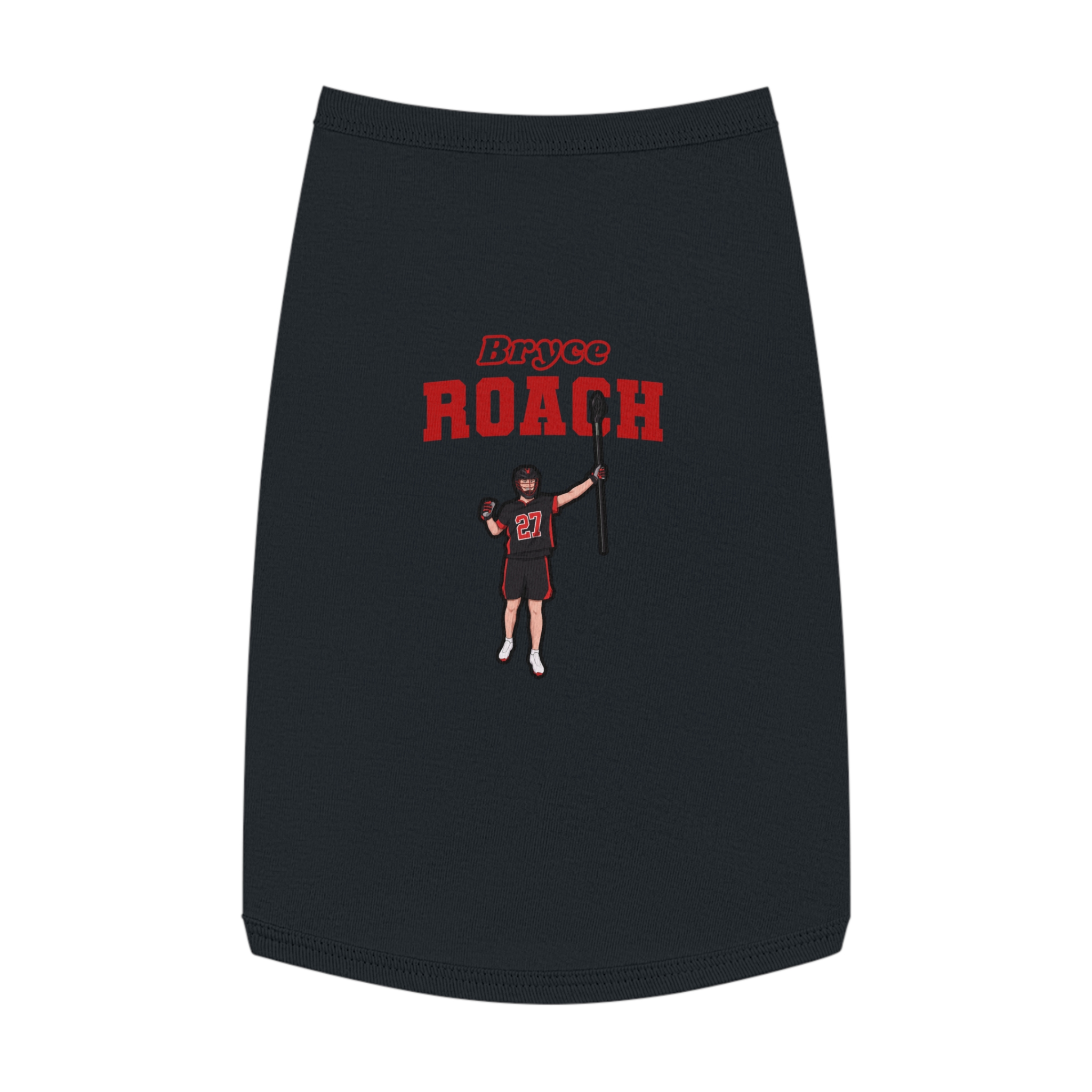 Pet Tank Top — character_name_arch in Black