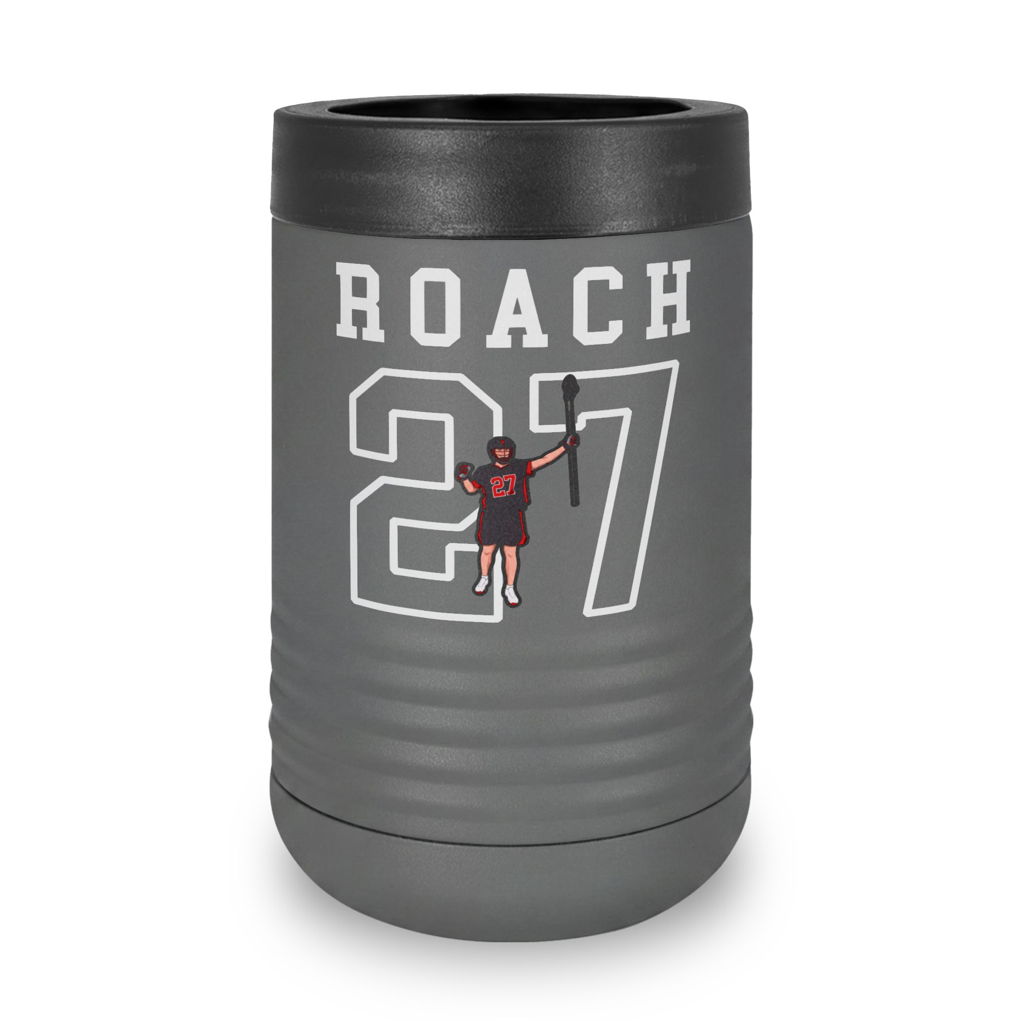 Stainless Can Cooler — character_shirsey in Grey