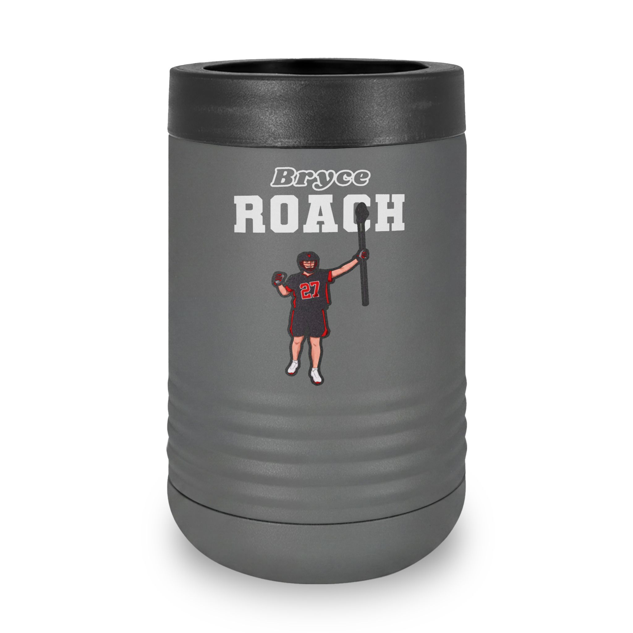 Stainless Can Cooler — character_name_arch in Grey