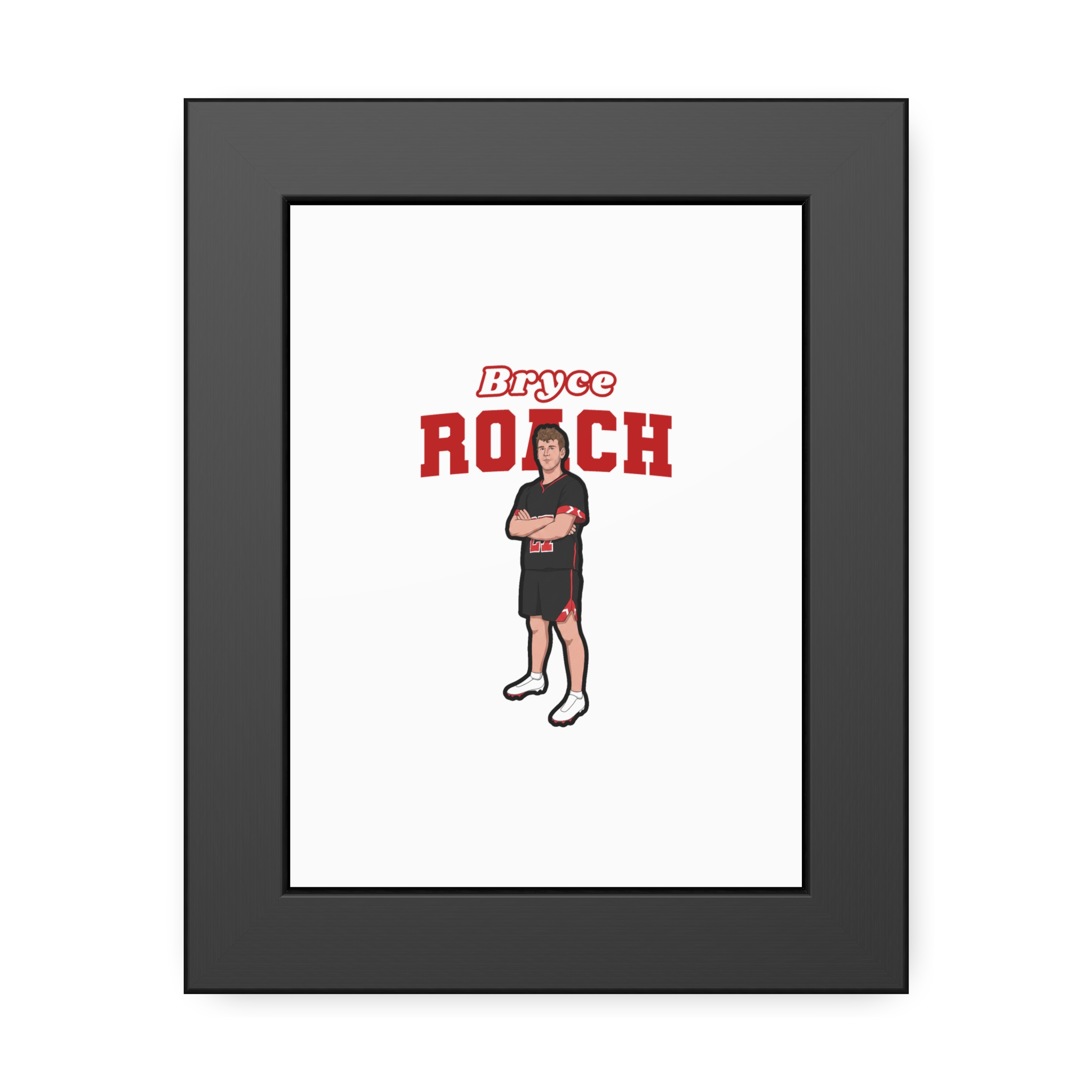 Framed Poster — character_name_arch in Black