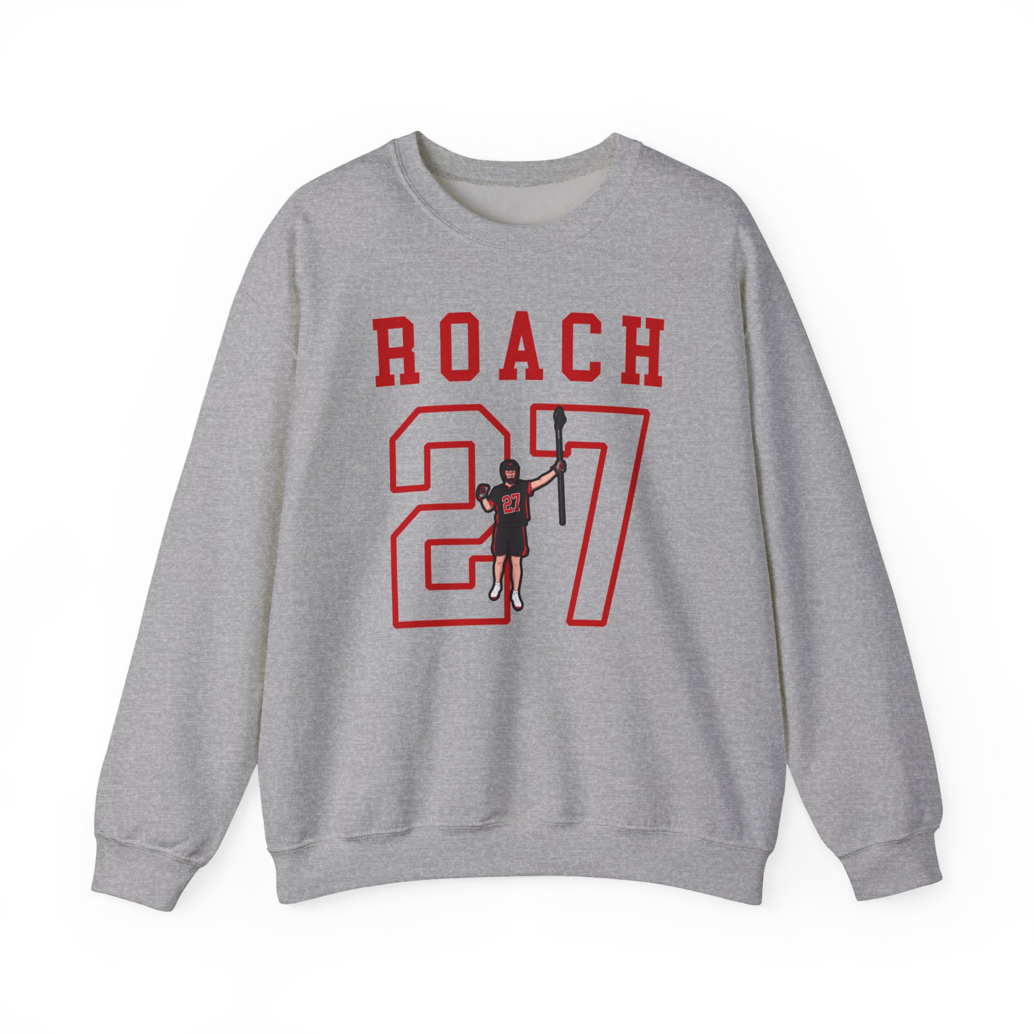 Crewneck Sweatshirt — character_shirsey in Grey