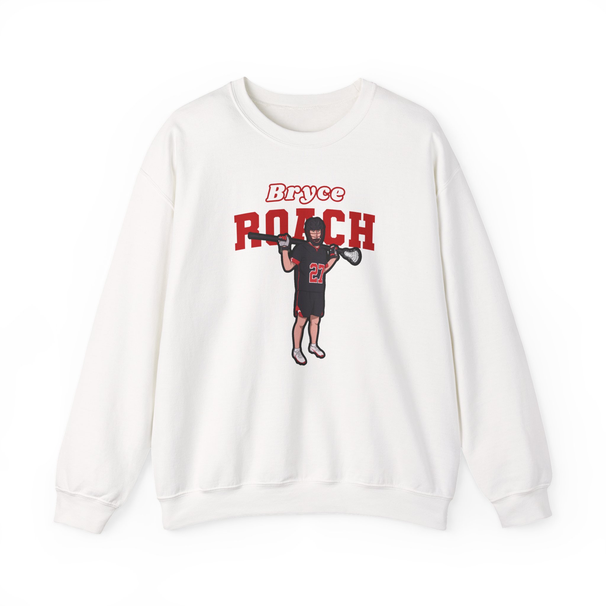 Crewneck Sweatshirt — character_name_arch in White