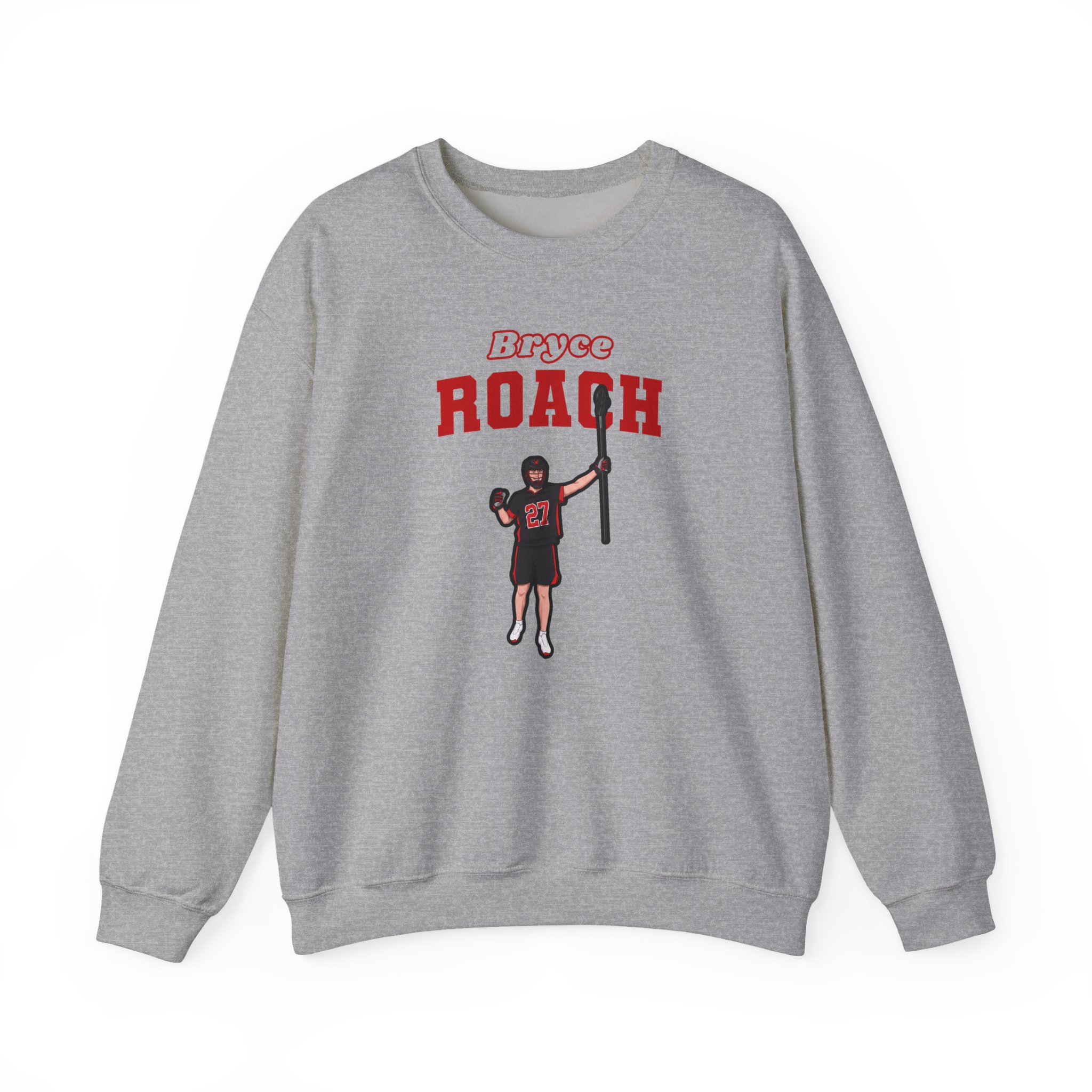Crewneck Sweatshirt — character_name_arch in Grey