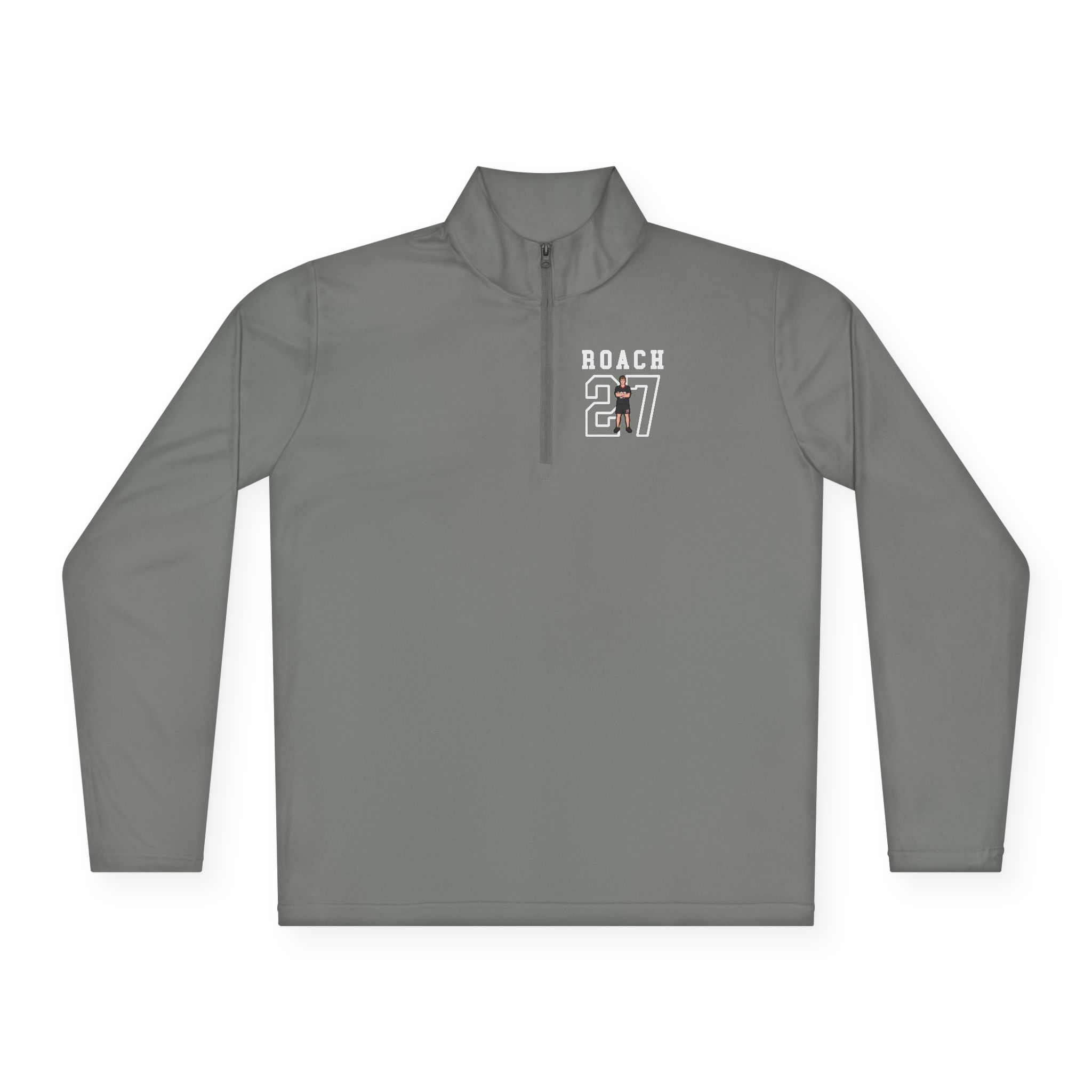 Q-Zip Pullover — character_shirsey in Grey