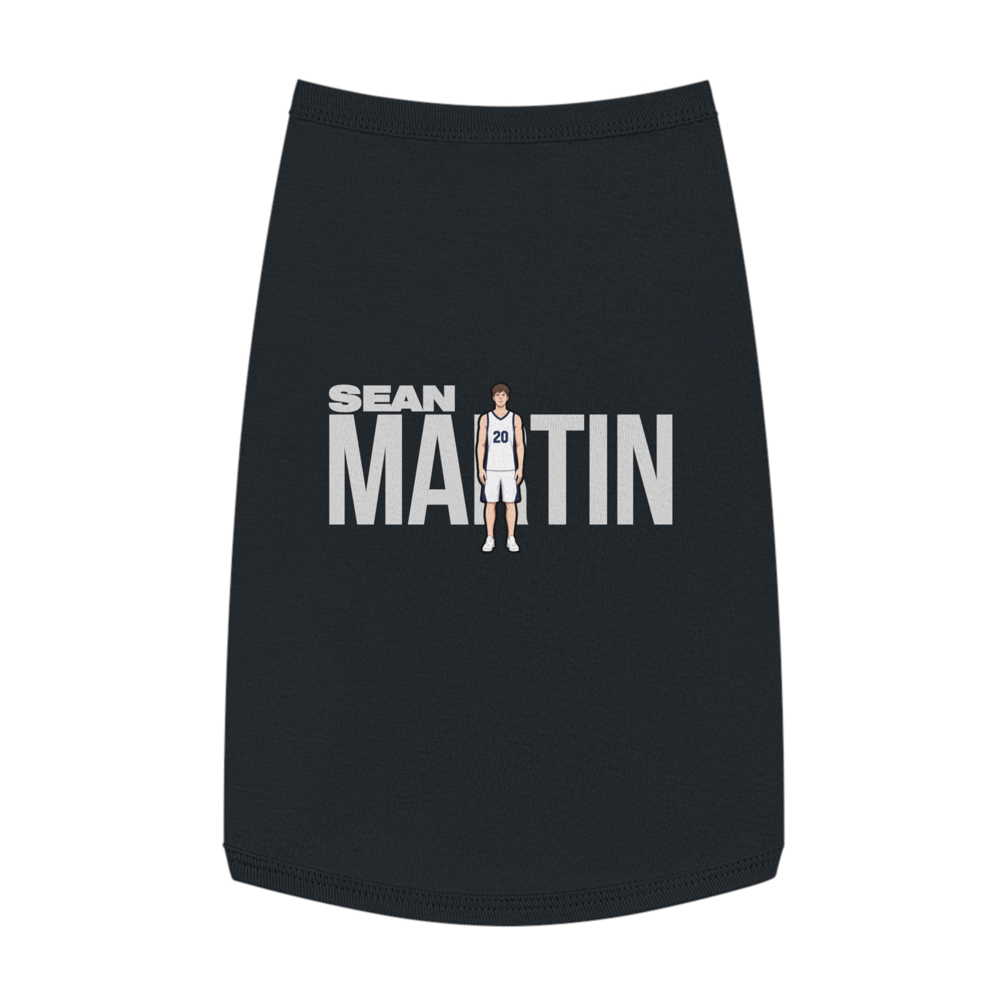 Pet Tank Top — character_player_name in Black