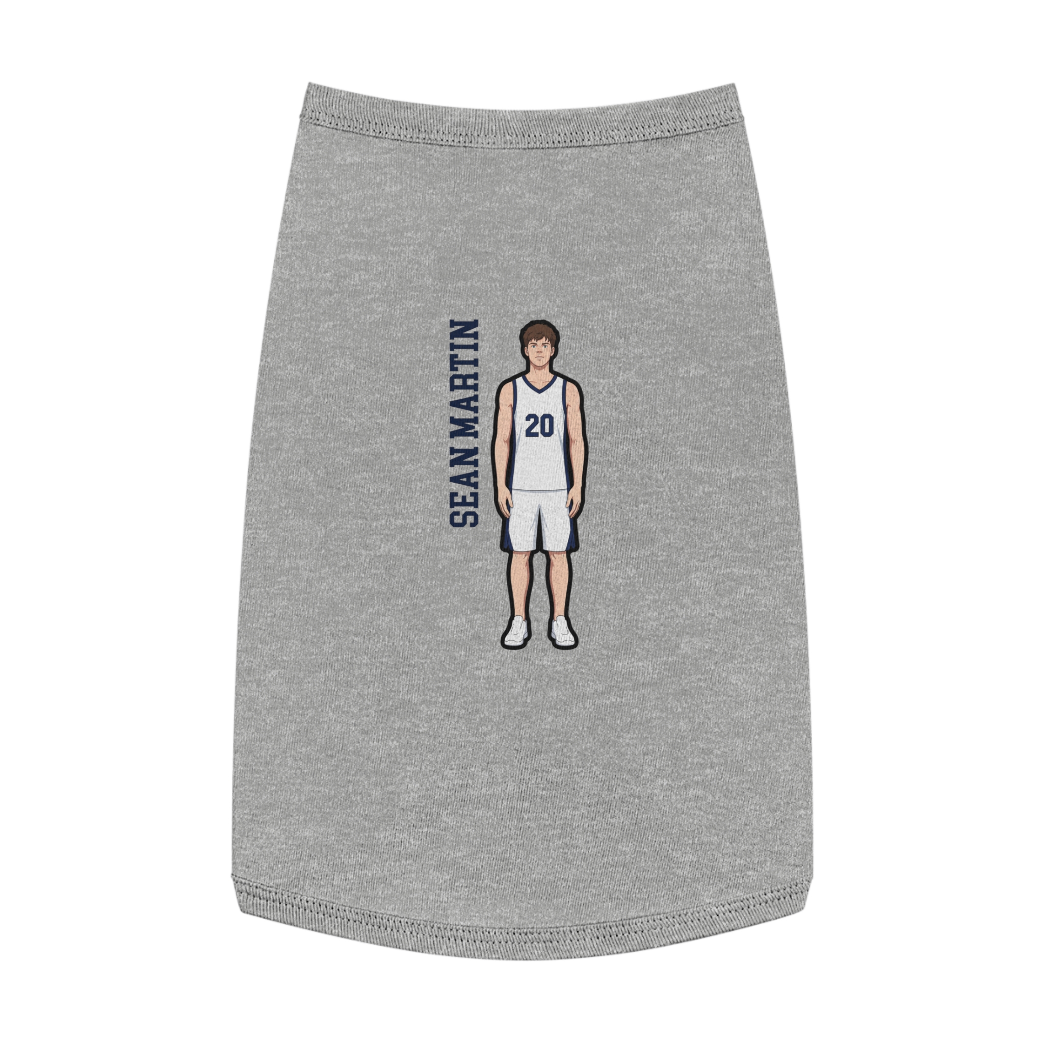 Pet Tank Top — character_name_vertical in White