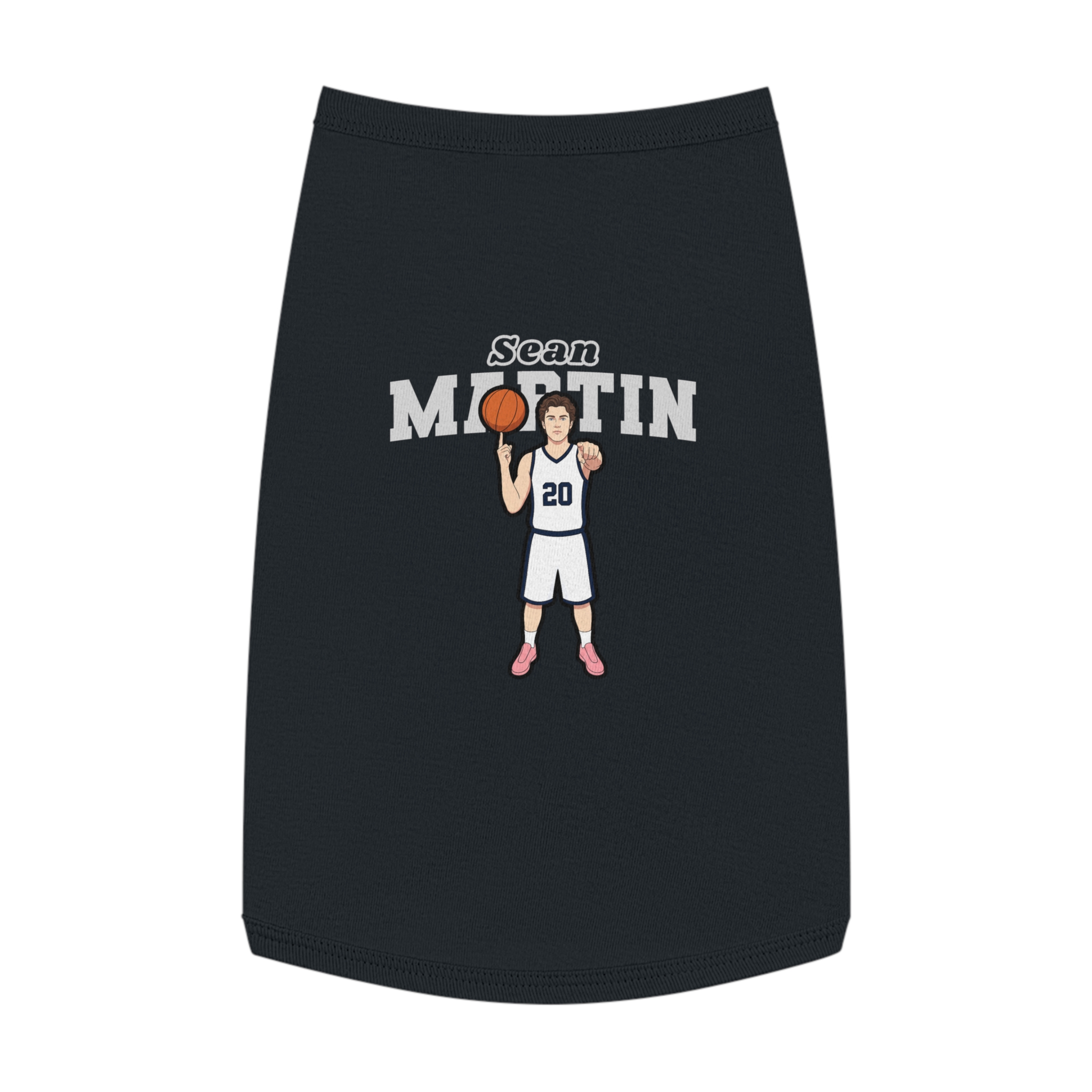 Pet Tank Top — character_name_arch in Black