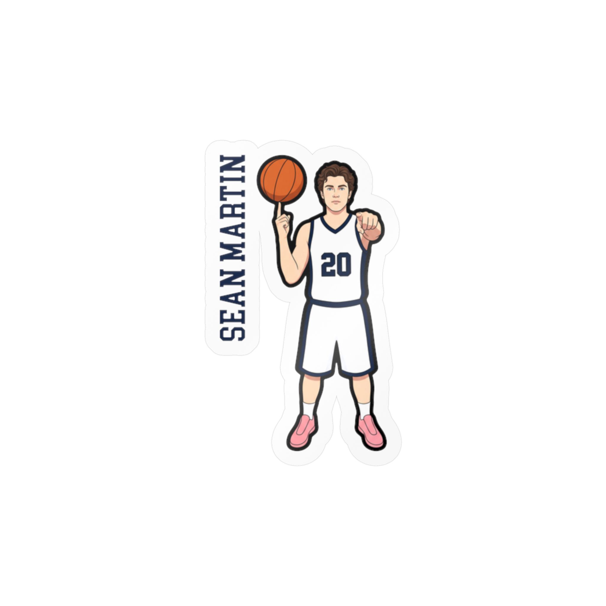 Vinyl Sticker — character_name_vertical in Classic