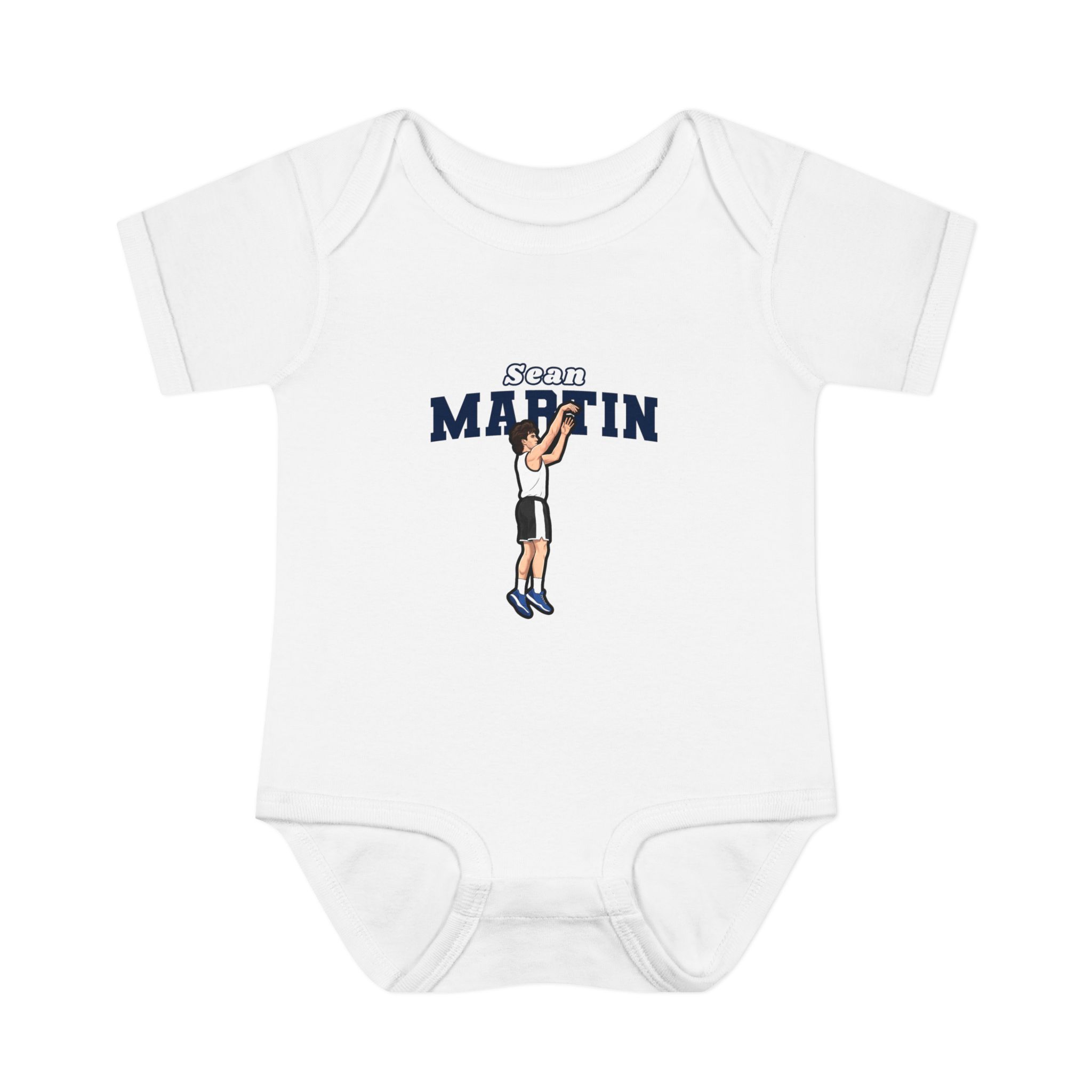 Baby Onesie — character_name_arch in White