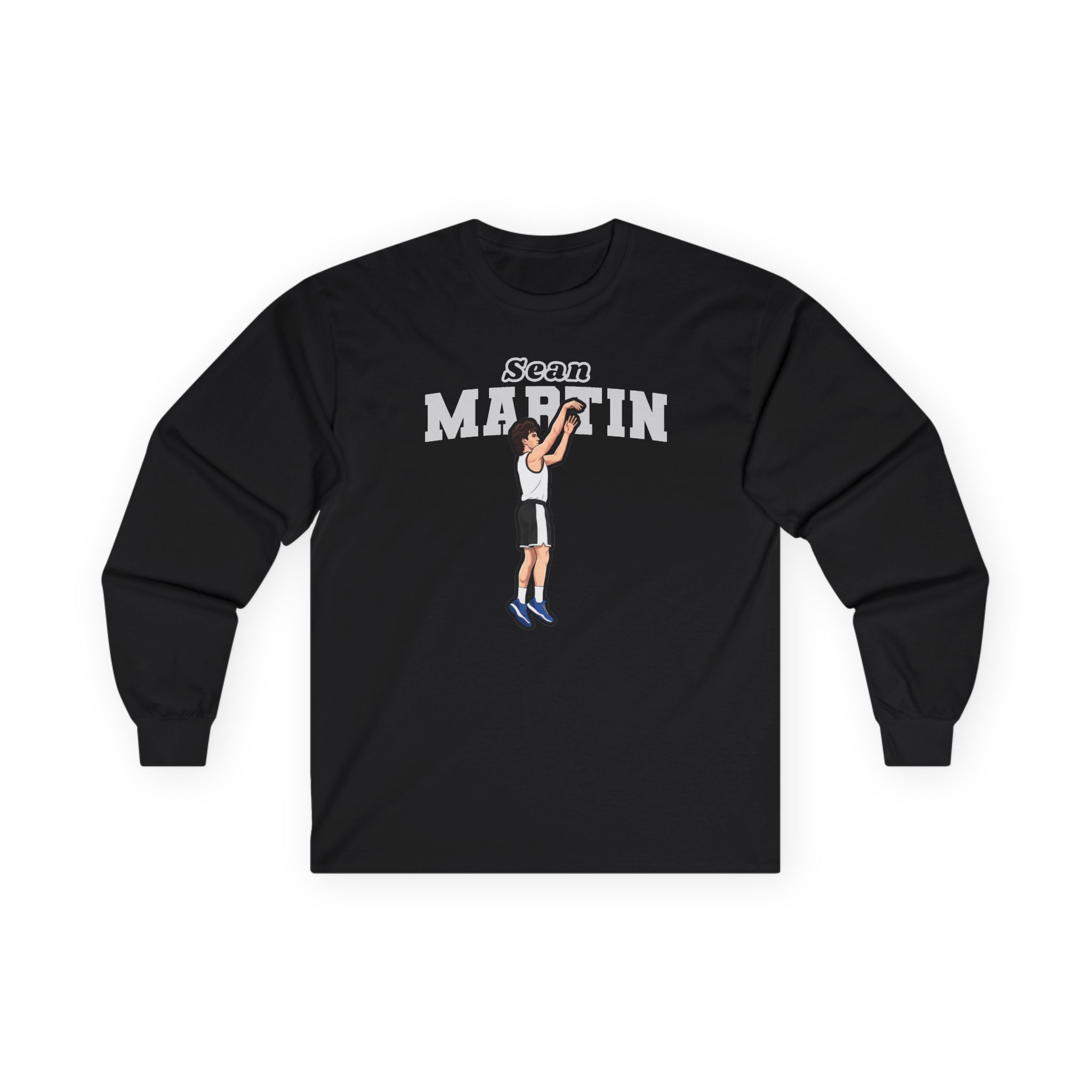 Long Sleeve Tee — character_name_arch in Black