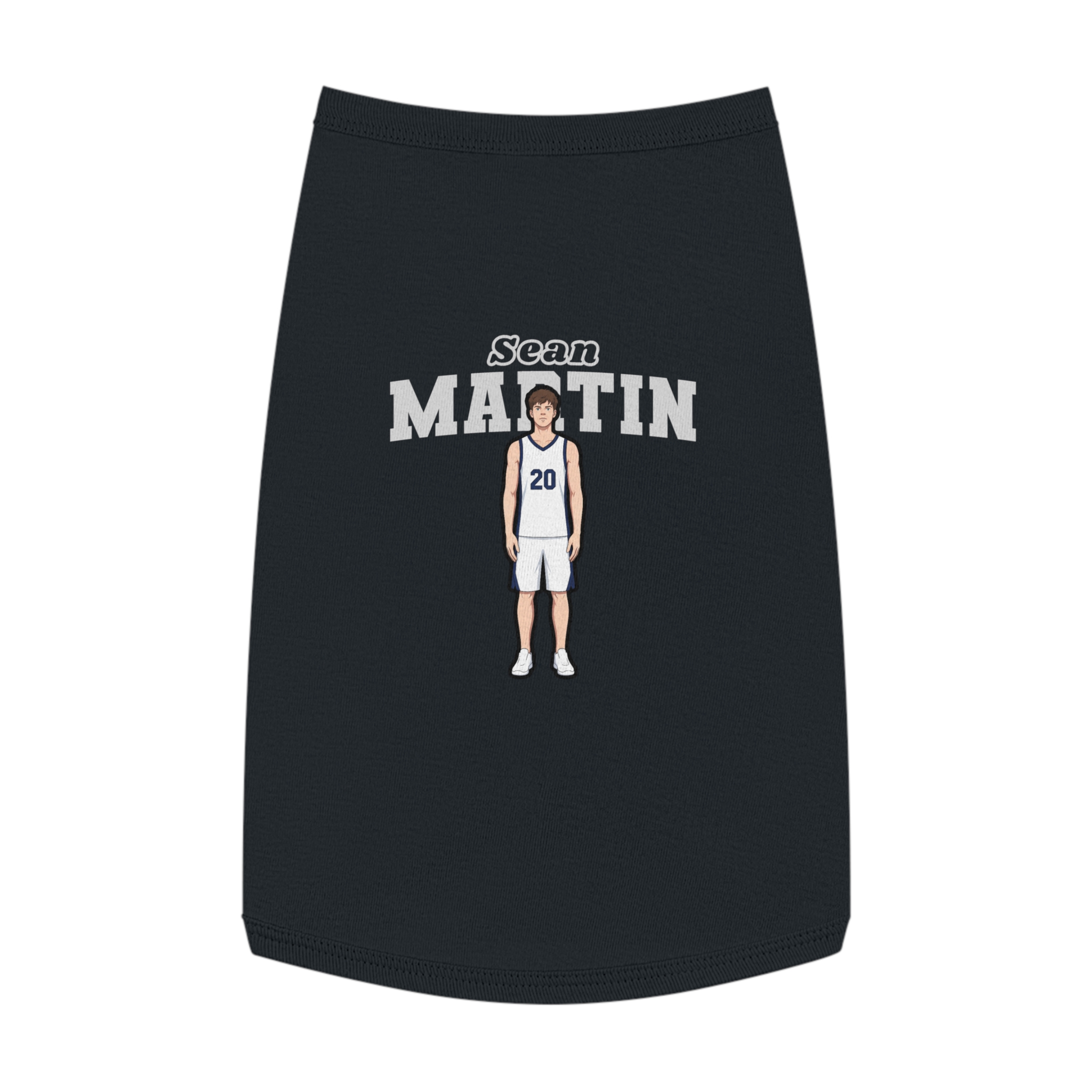 Pet Tank Top — character_name_arch in Black
