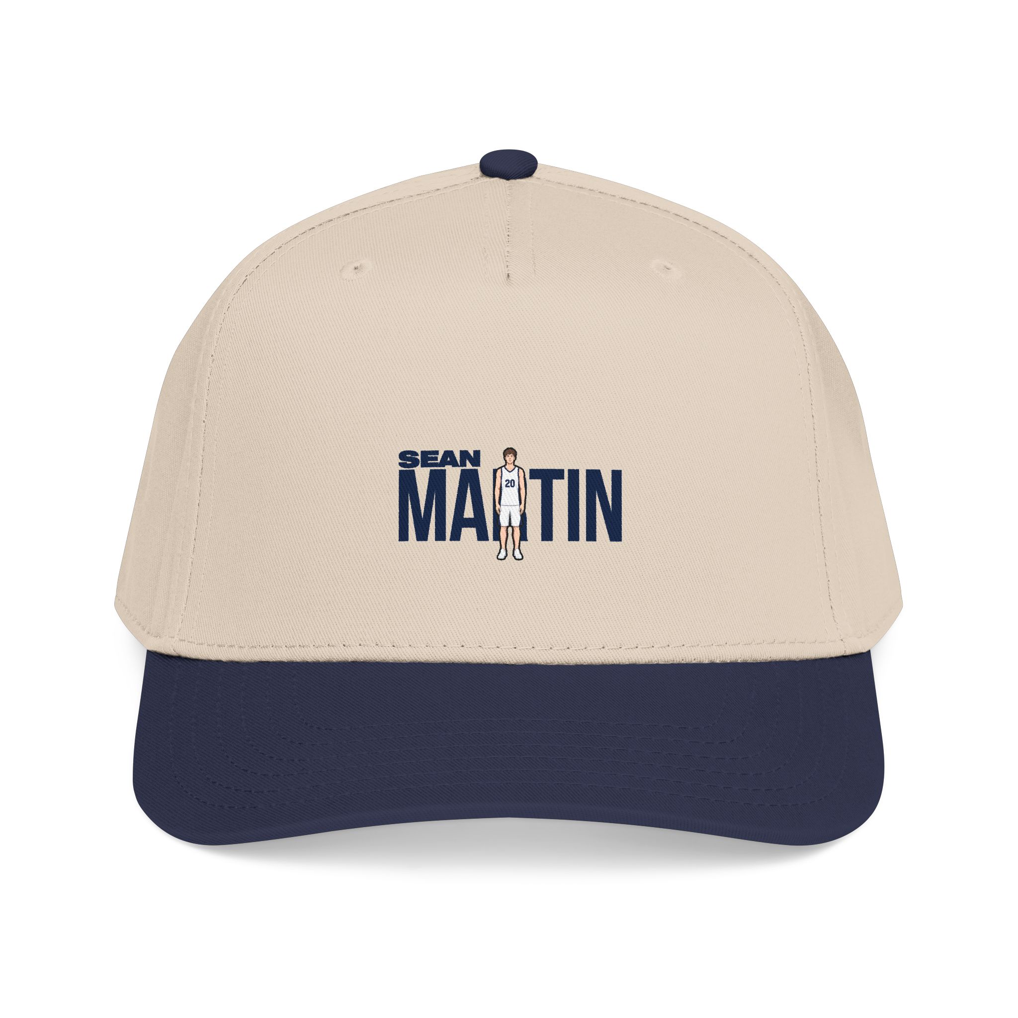 Baseball Cap — character_player_name in Navy / Natural