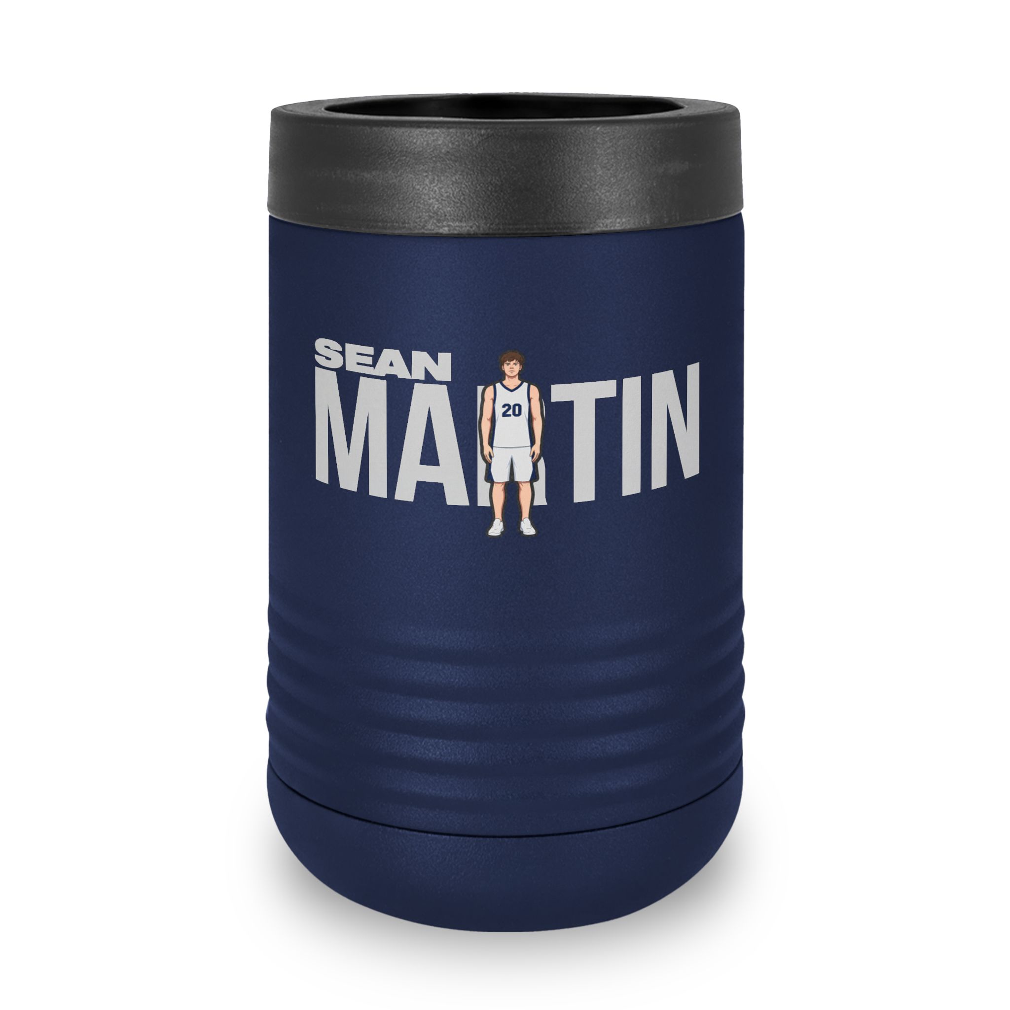 Stainless Can Cooler — character_player_name in Navy