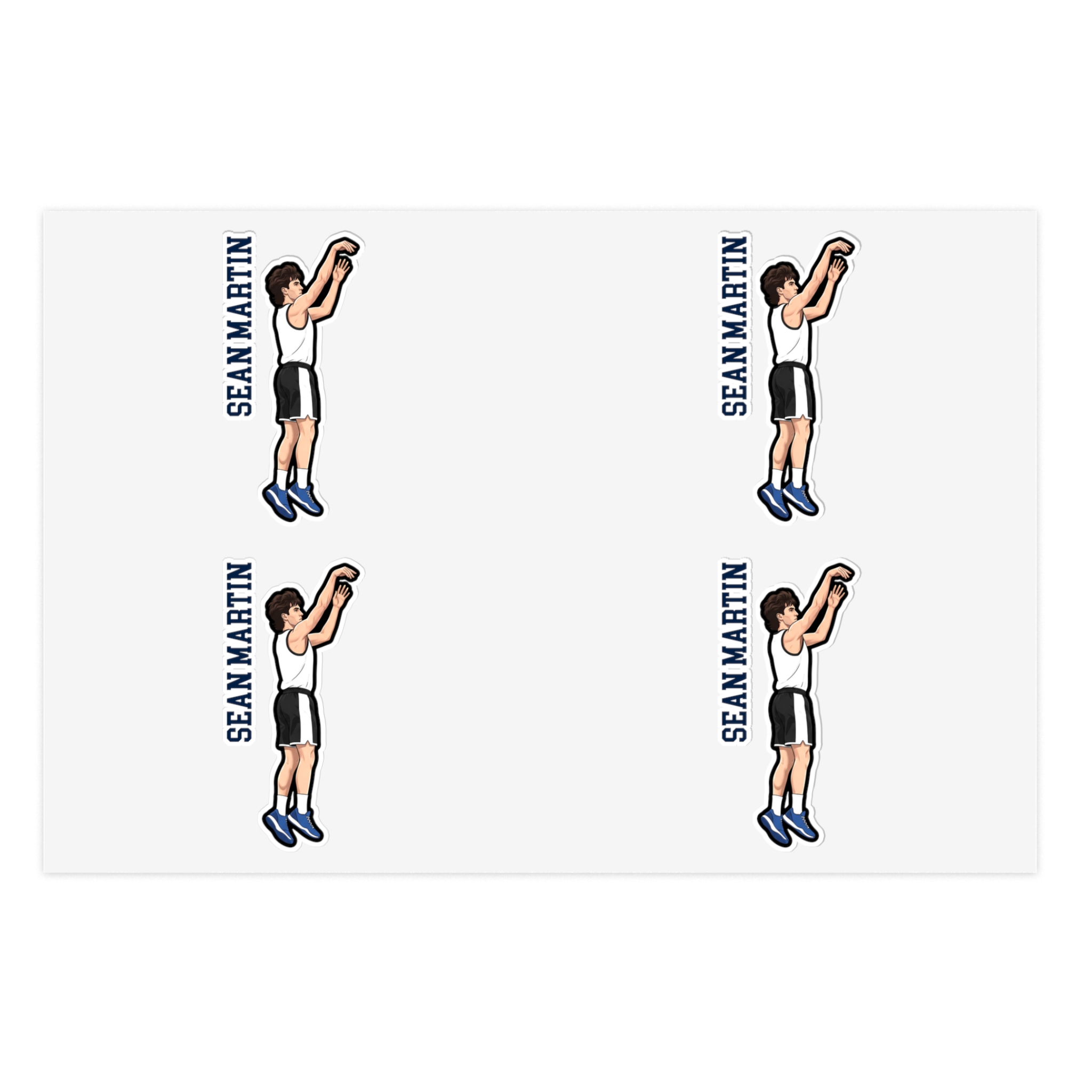 Sticker Sheet — character_name_vertical in Classic
